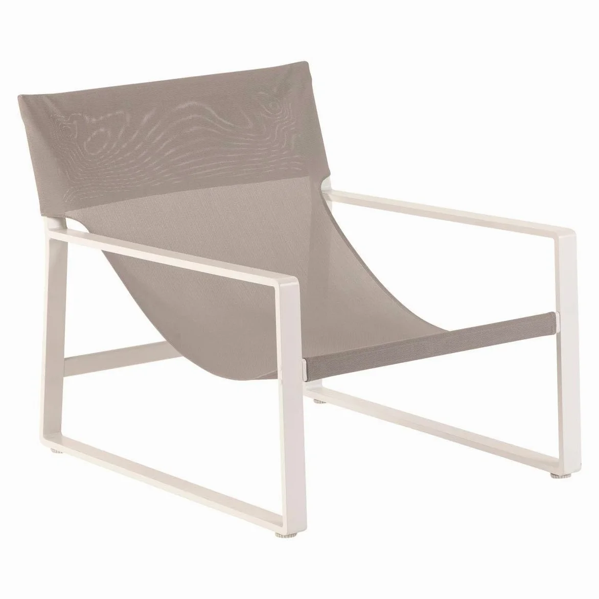 Hespéride - Fauteuil Relax de Jardin Lambinio Blanc en Aluminium en Acier traité en epoxy