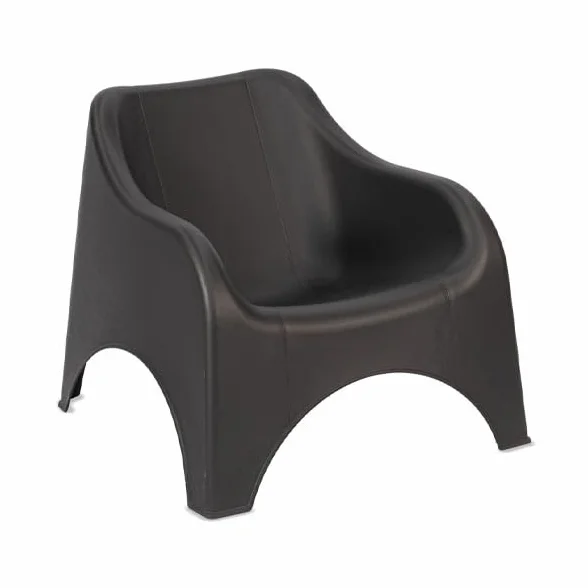 orizzonte FAUTEUIL NUVOLA EN RÉSINE ANTRACITE