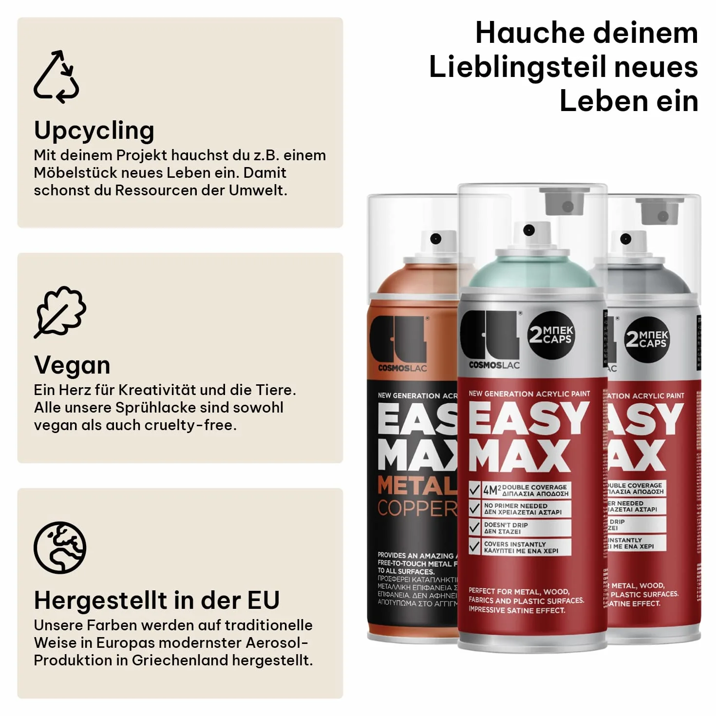 COSMOS LAC Spray Imprimation d'Ancle Blanc 400 ML