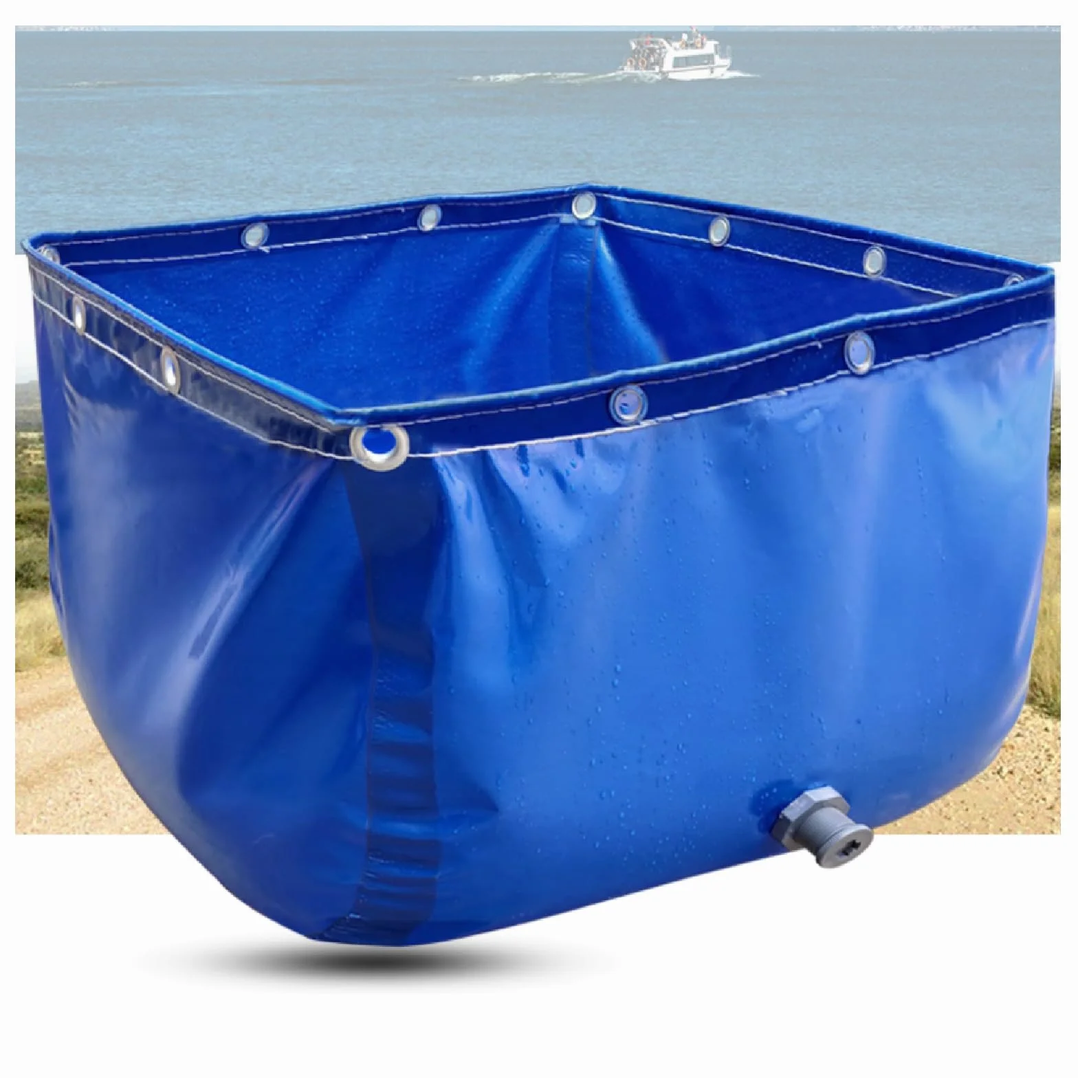 Revêtement d'étang de pisciculture imperméable en toile, réservoir de stockage d'eau pour poissons