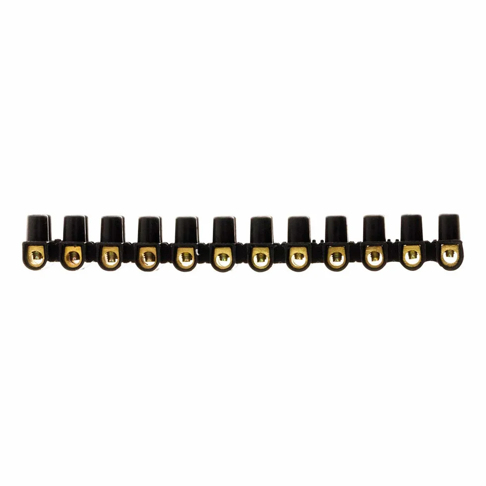 Zenitech Barrettes 12 plots Noir 6mm²