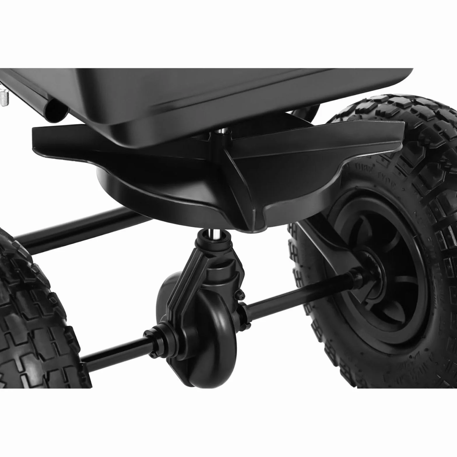 Épandeur Rotatif Manuel À Engrais Gazon Sel Chaux pour Pelouse Sable À Pousser HT-Temple-1 (Volume 15 l, Portée 1-3 m, Produit ø 18 mm Max., Capacité de Charge 136 kg, Acier/PP)