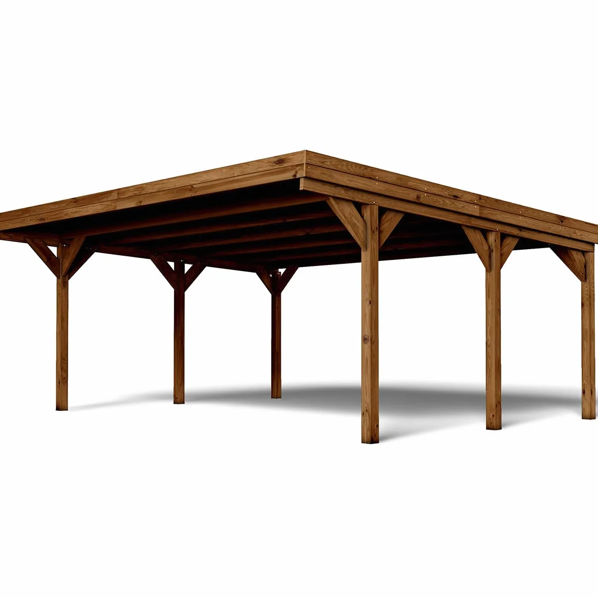Carport Bois 2 Voitures 30,9 m² Victor
