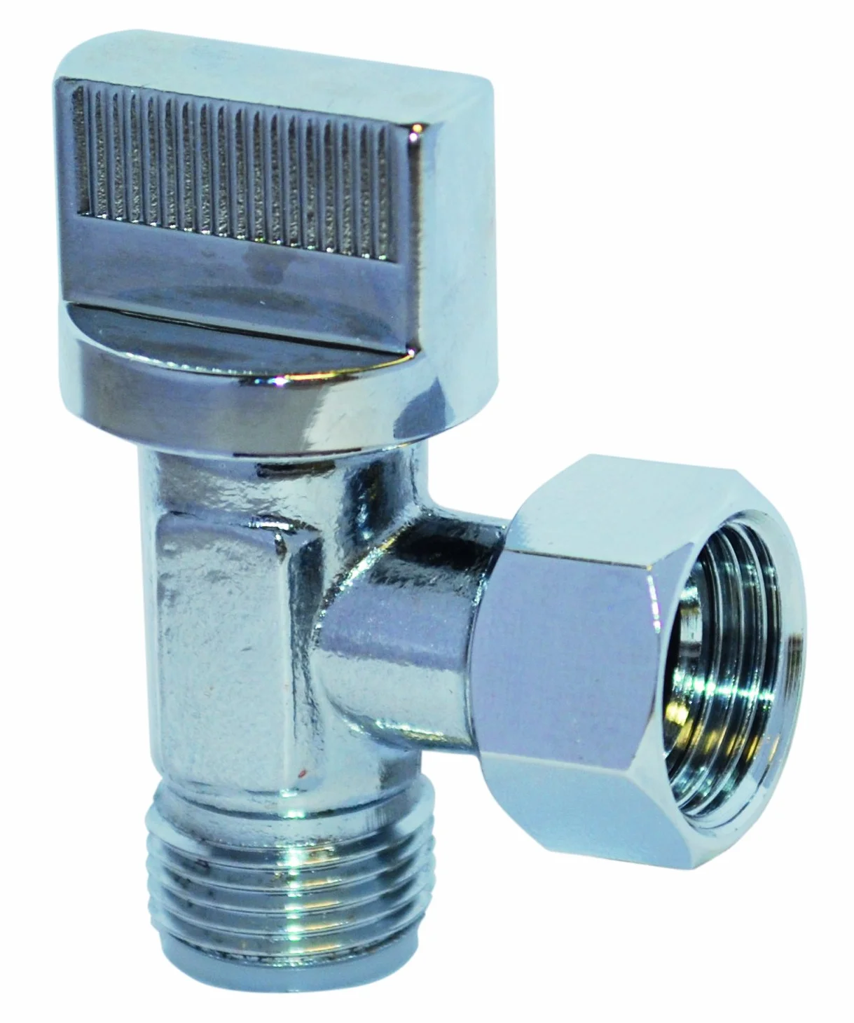 Boutté SPH12C Robinet de chasse équerre 1/4 tour mâle 12x17 Chrome brillant Raccord sanitaire WC
