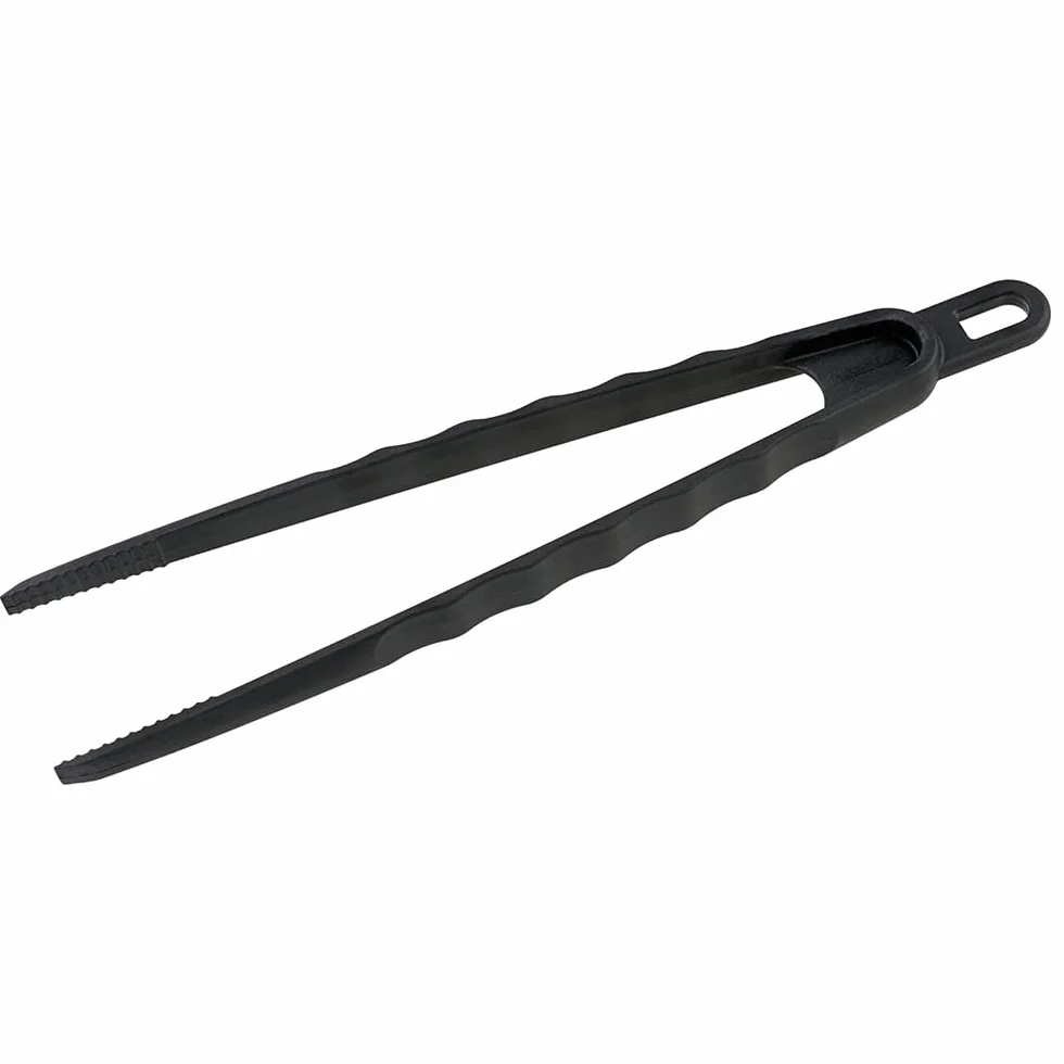 Fackelmann – Pinces à steak multifonction – Avec poignées ergonomiques – Pince de préhension pour casseroles et poêles à revêtement spécial – Couleur : Noir – Quantité : 1 pièce.
