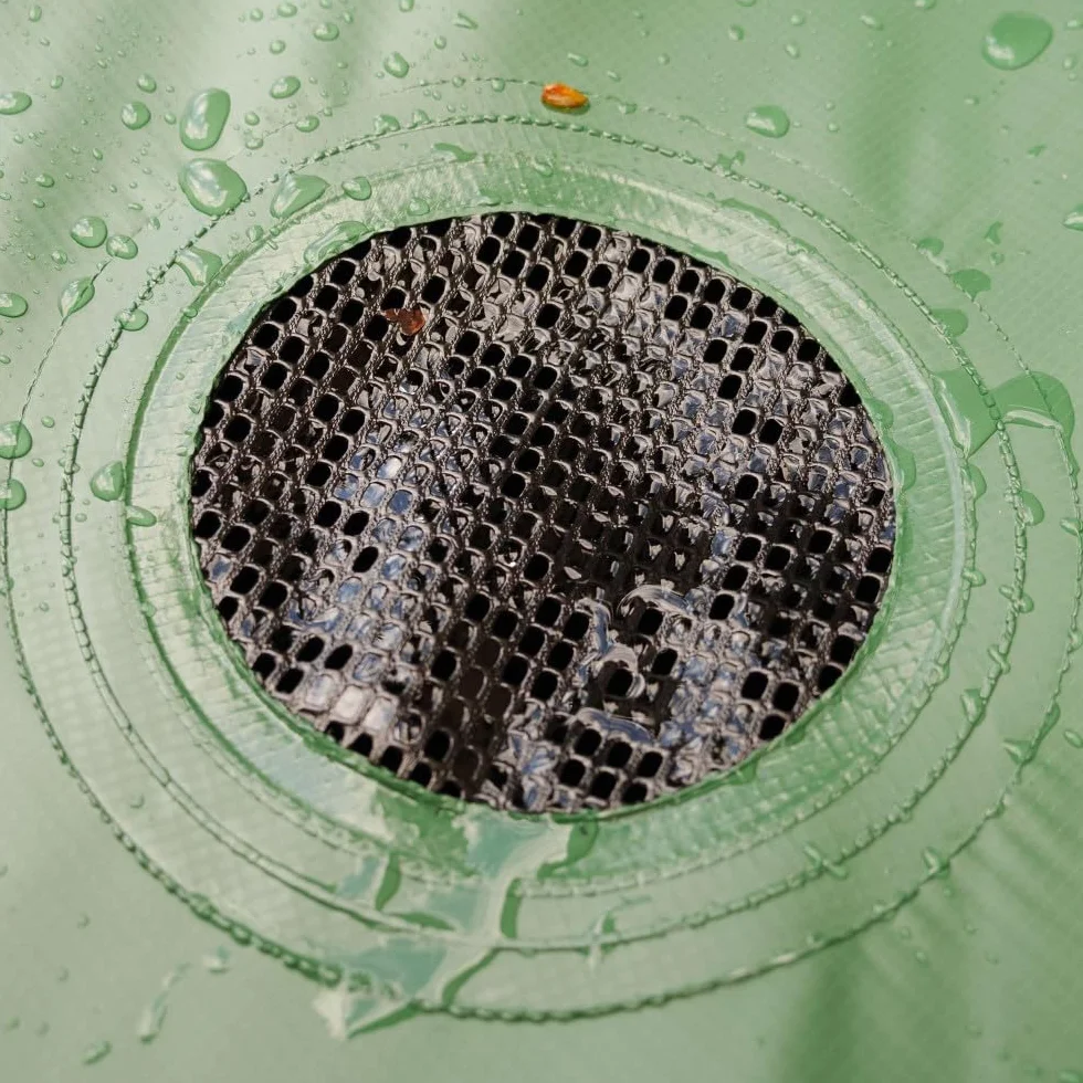 Oxeo Réservoir récupérateur eaux de pluie 800 litres cuve souple PVC armé pliable avec robinet et soupape de décharge filtre