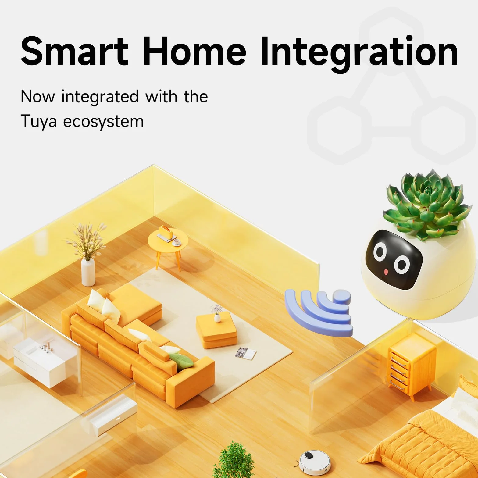 Ivy AI Pot de fleurs intelligent pour décoration de la maison, robot d'entretien des plantes (Vert)