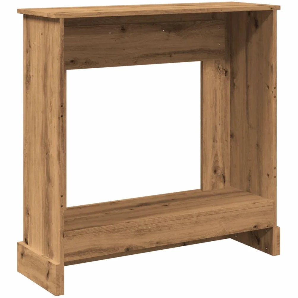vidaXL Cadre de cheminée chêne Artisanal 90x30x90 cm Bois ingénierie