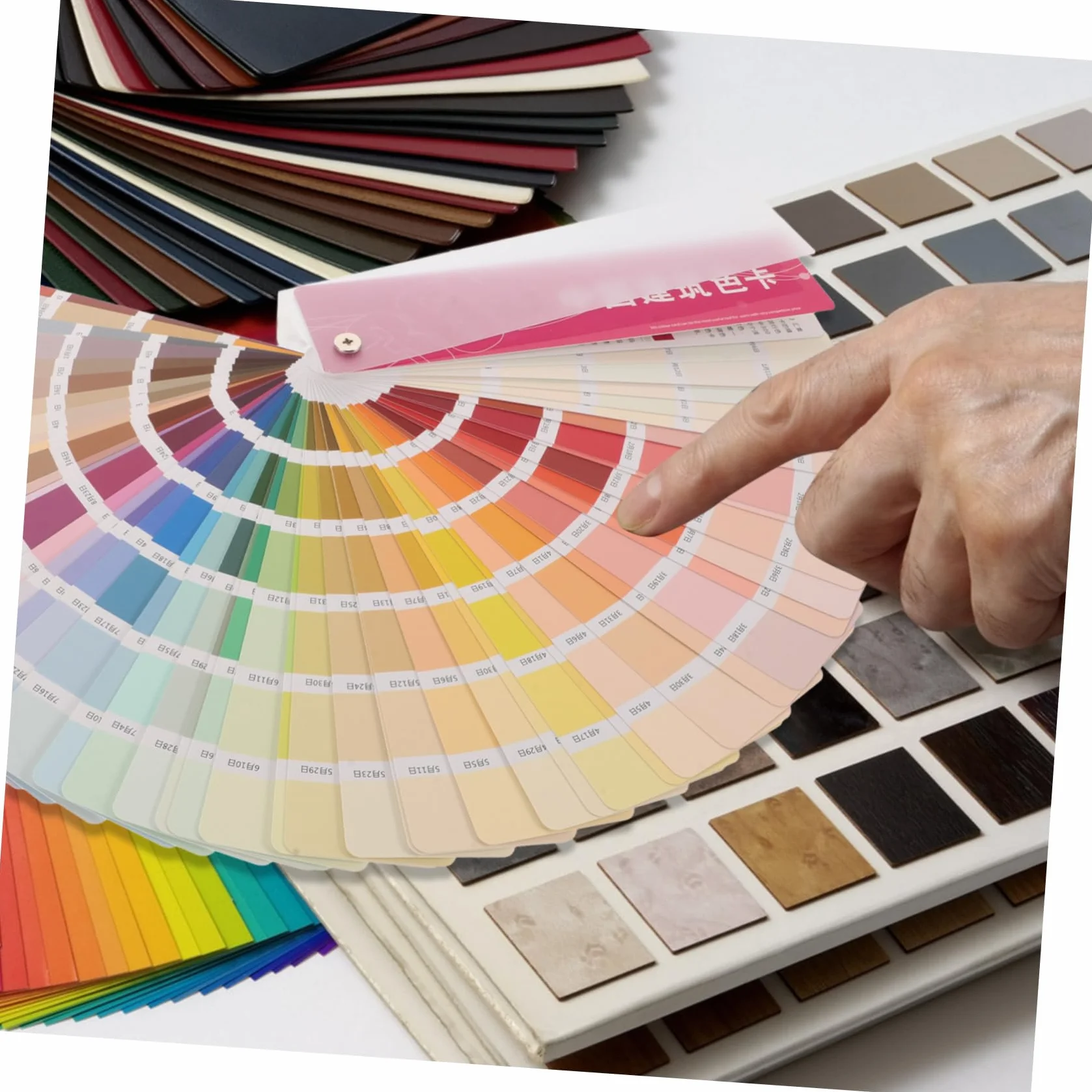 ORFOFE Nuancier de Peinture Portables 365 Couleurs Standard Plastique Papier pour Projets DIY