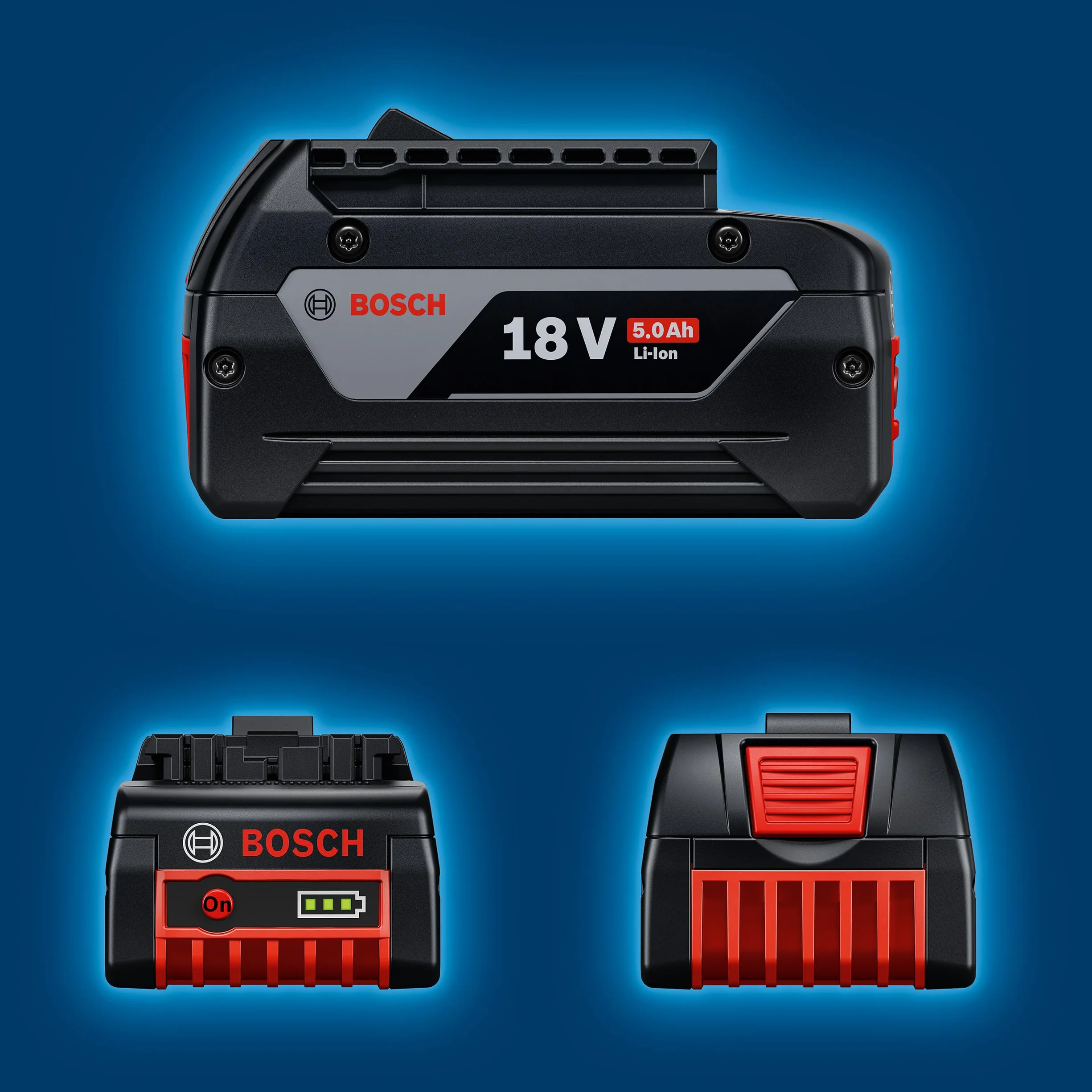 Bosch Professional 18V System Starter-Set 2 Batterie GBA 18V 5.0Ah + Chargeur Rapide GAL 1880 CV