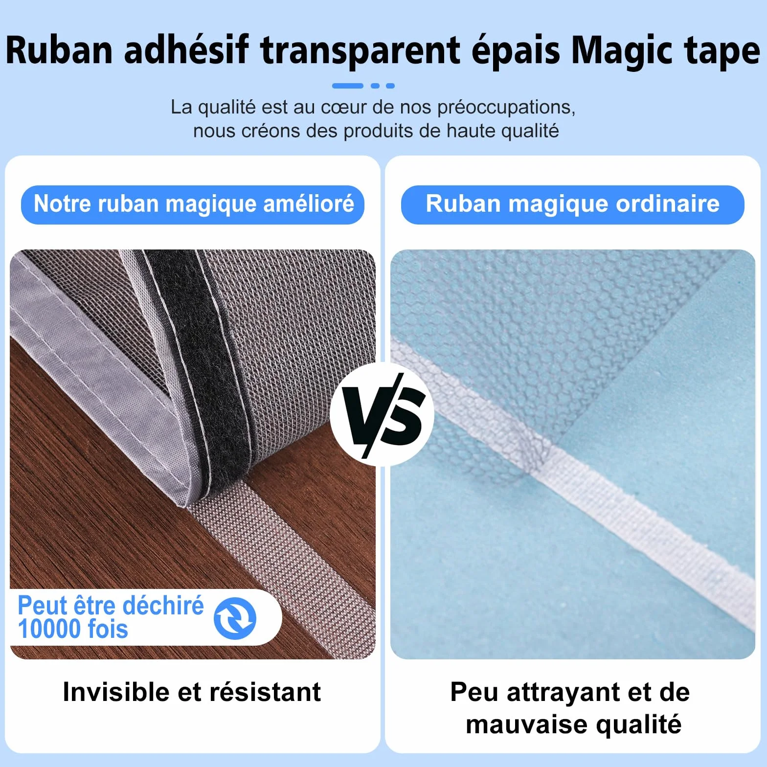 Moustiquaire Fenetre Adhésive avec Fermeture Éclair 110x120 cm Bande Auto-agrippante Transparent Tissu PP Respirant Réutilisable Lavable Gris Clair