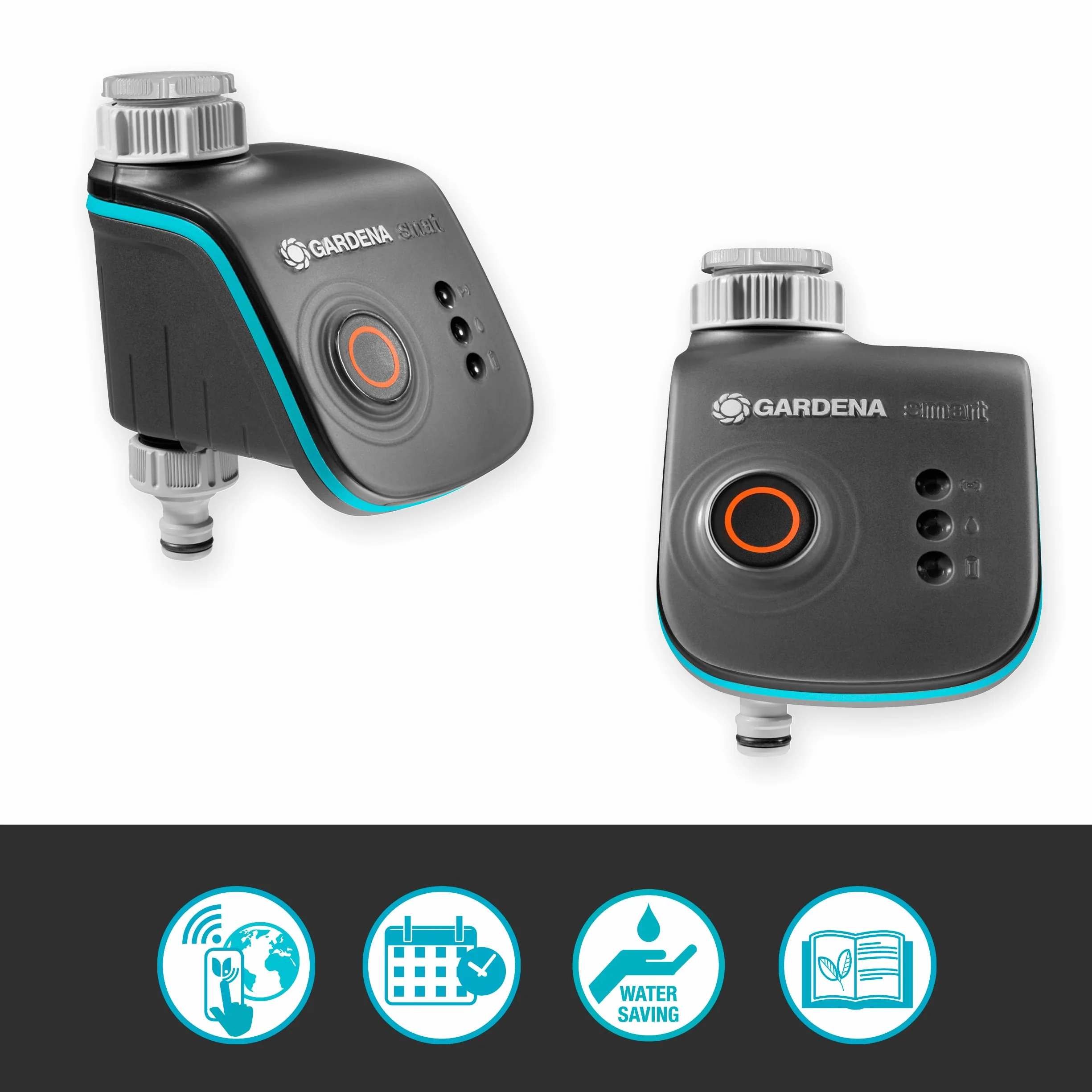 Gardena Smart Water Control programmateur d’arrosage intelligent commande App alerte gel pour micro-gouttes système gicleurs (19031-20)