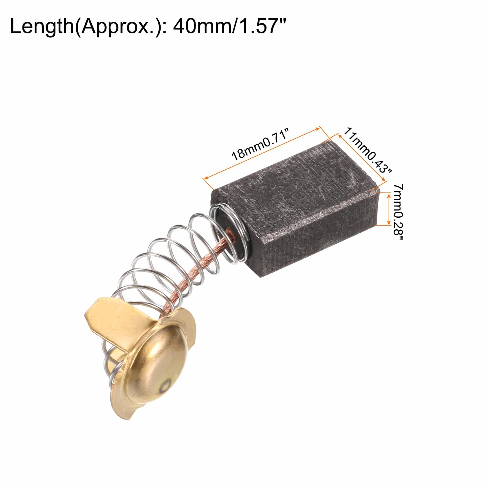 Quarkzman 999-043 Carbone Brosses 18x11x7mm pour Marteau Perceuse Électrique