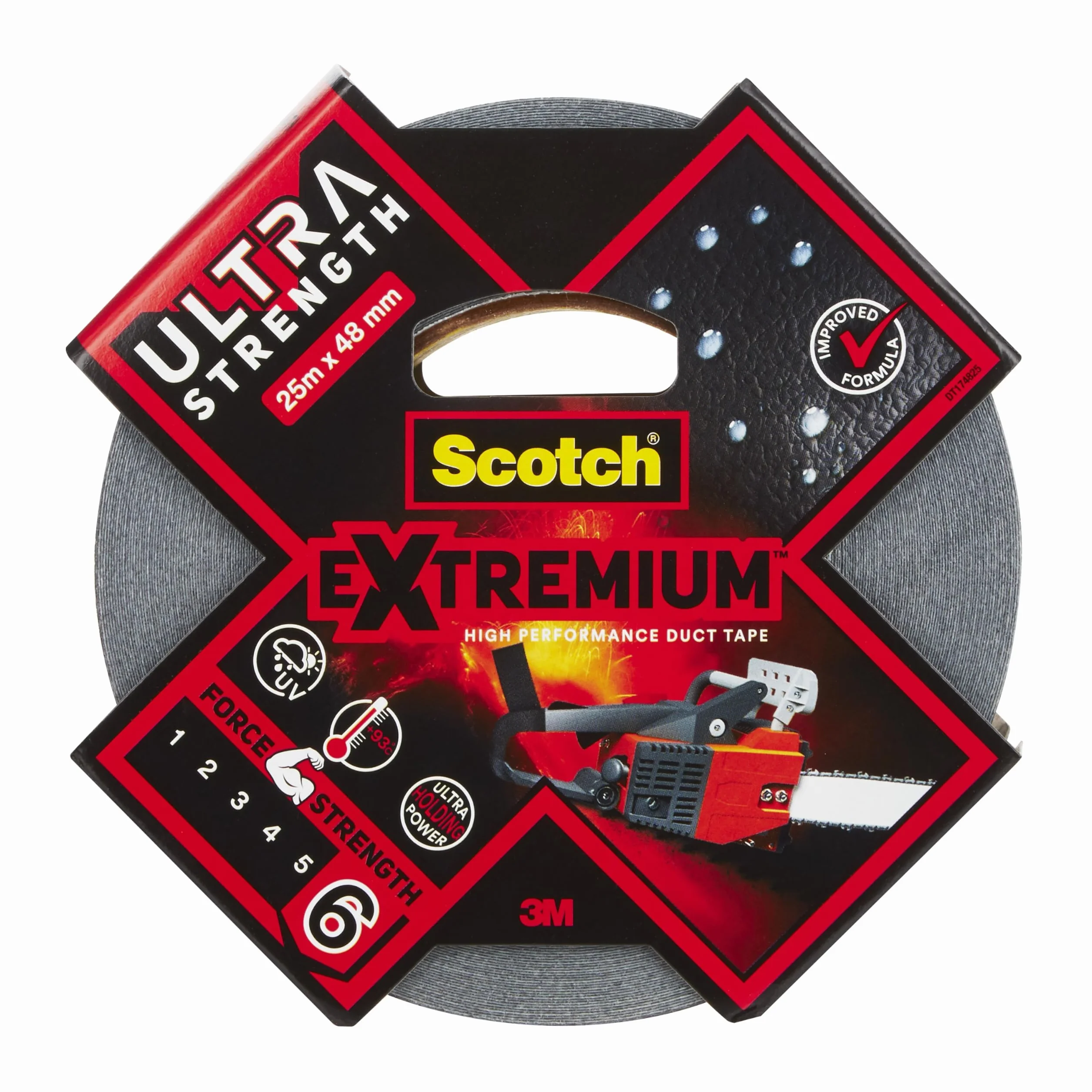 Scotch Ruban adhésif de réparation pour plastiques 25 m x 48 mm noir