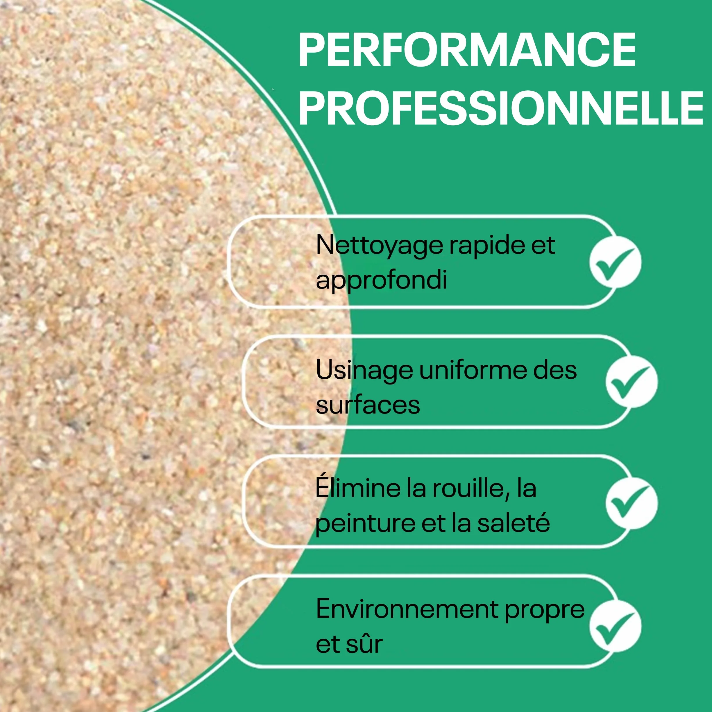 Quartz Sable pour Sableuse 25kg | Sable de Sablage Fin (0,8-1,4) | Agent Réutilisable pour Pistolet | Abrasif pour Bois, Métal