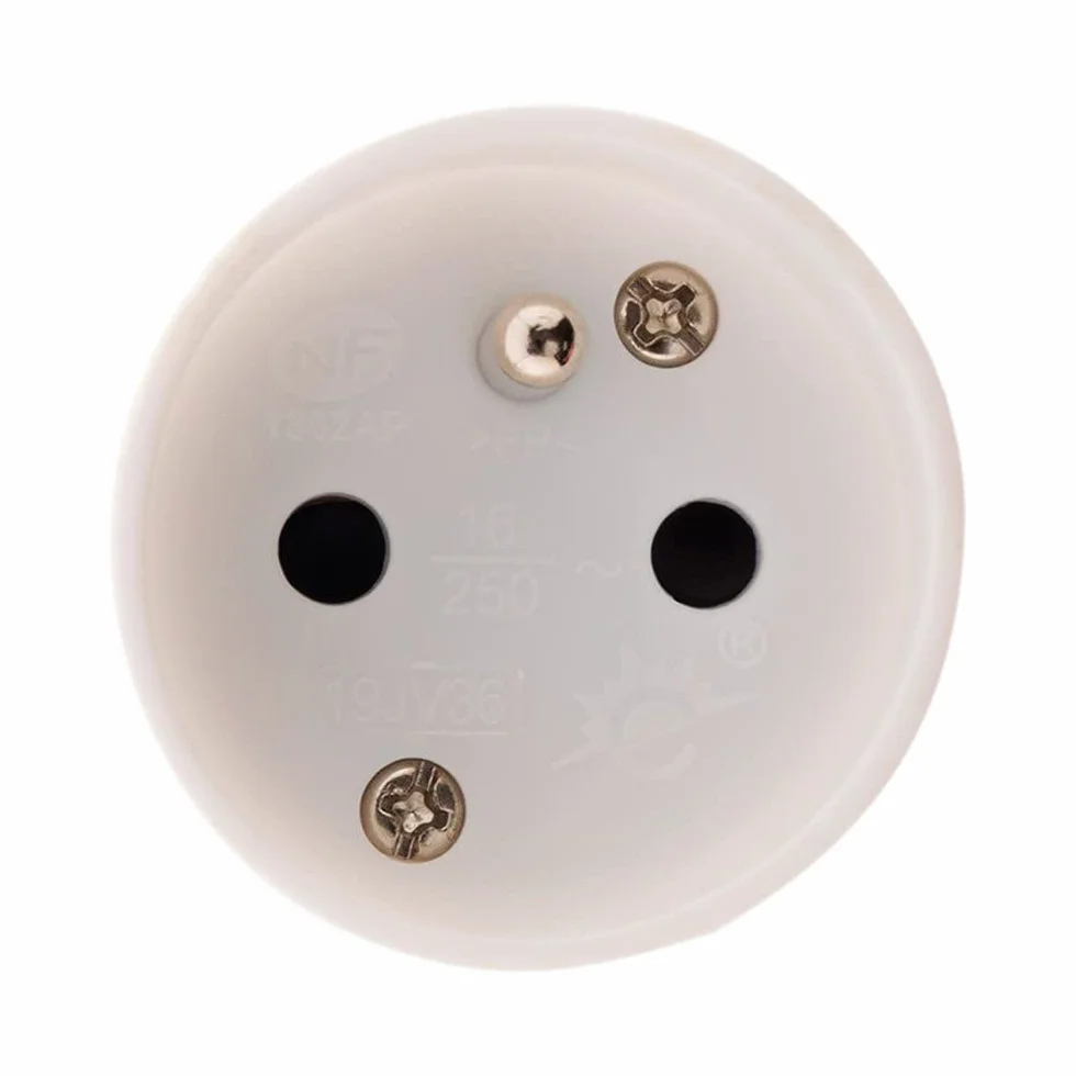 Zenitech Fiche femelle 16A 2P+T blanc