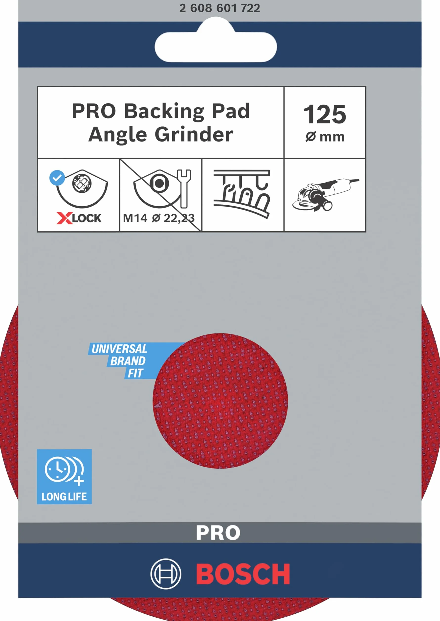 Bosch Plateau de Ponçage X-LOCK Ø 125 mm avec Système Auto-Agrippant
