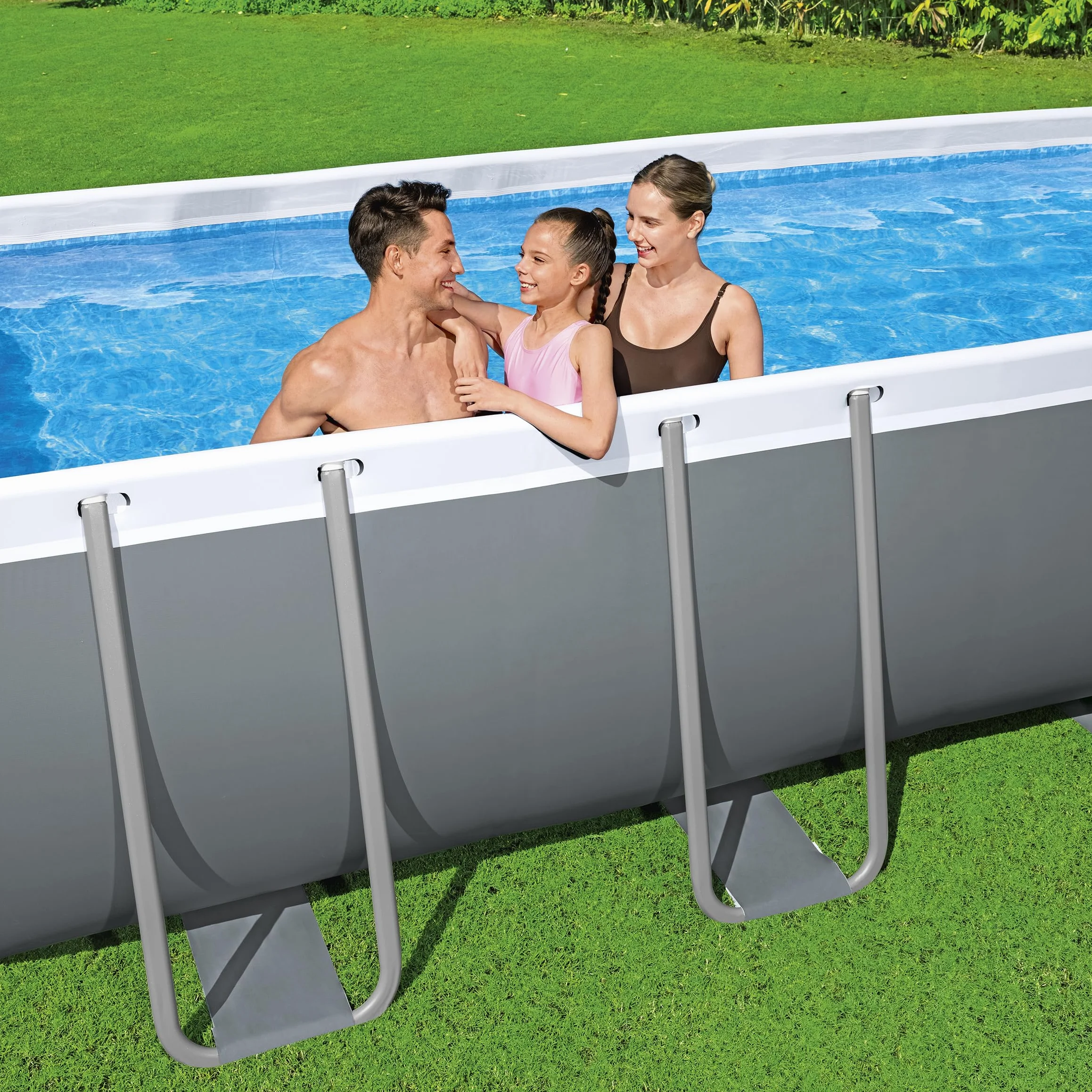 Bestway Steel Pro Max Kit Piscine Hors Sol 549 cm x 274 cm x 122 cm Gris foncé