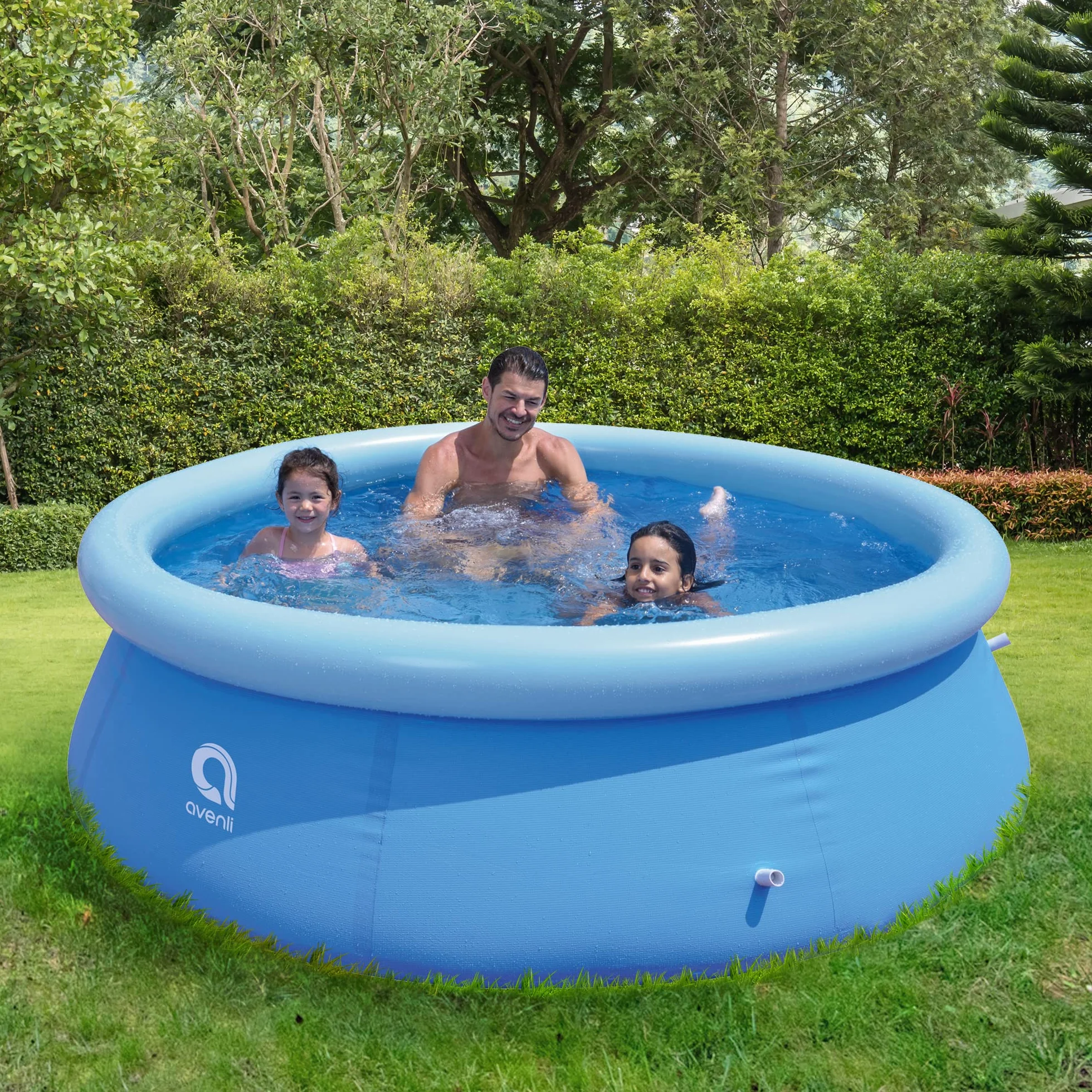 Avenli Prompt Set Pool, Piscine 240 x 63 cm, Piscine Hors Sol sans Pompe