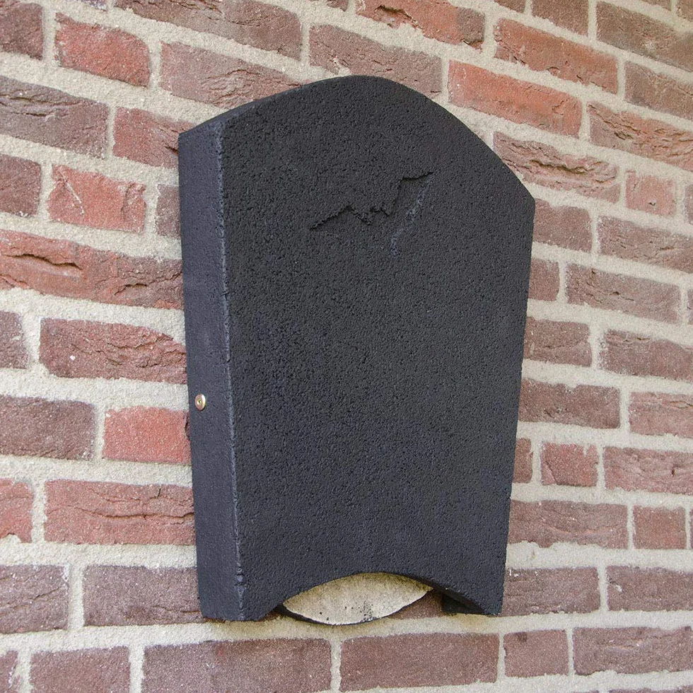 Vivara Beaumaris Maxi Nichoir pour chauve-souris en béton 38 x 50 x 6,5 cm