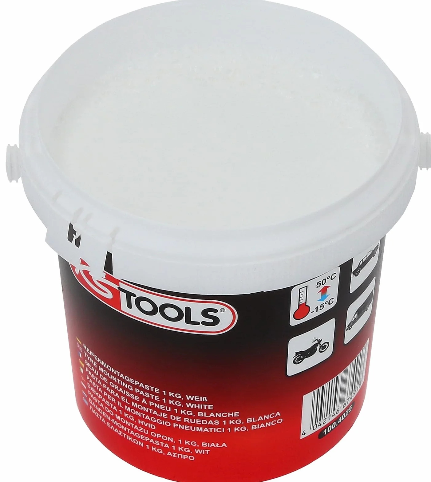 KS Tools Seau de graisse à pneu 1kg Pâte de montage pneu
