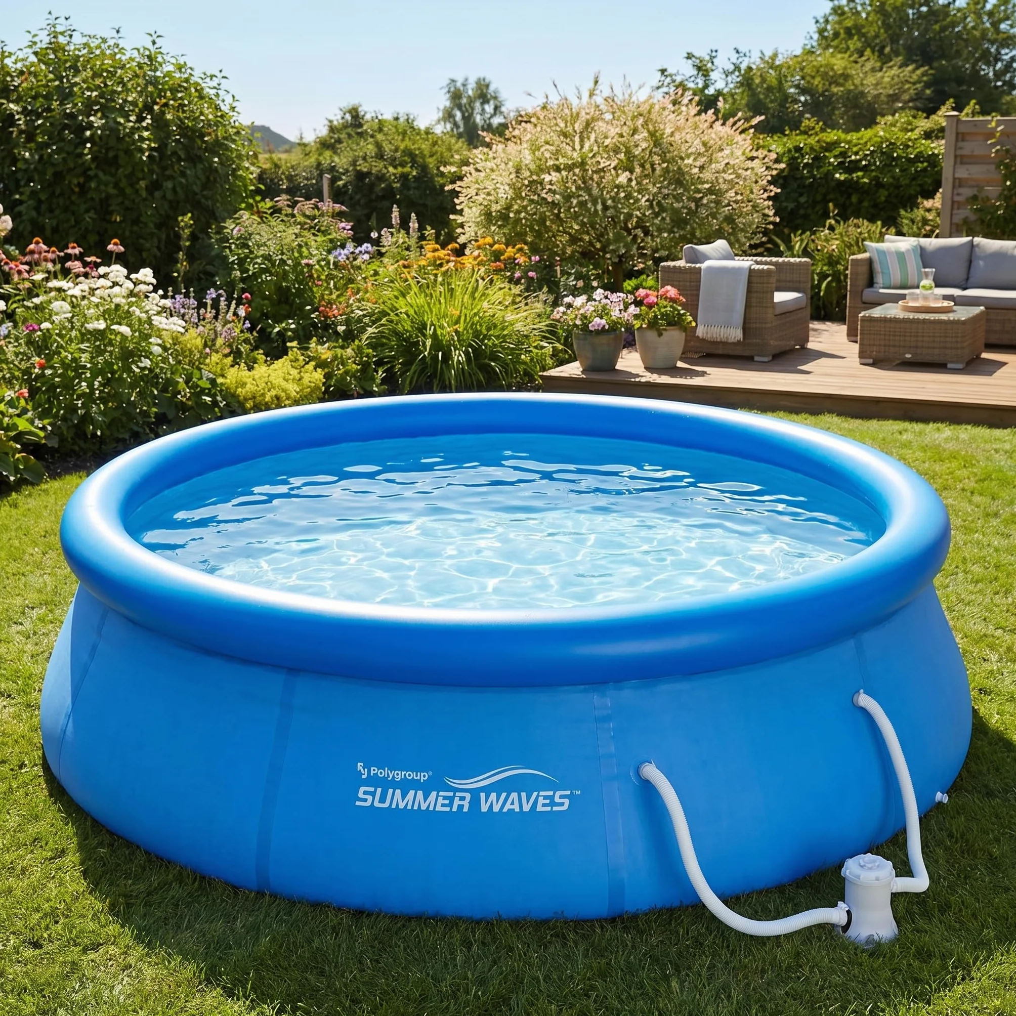 Summer Waves Piscine 366 x 91 cm avec Pompe de Filtration