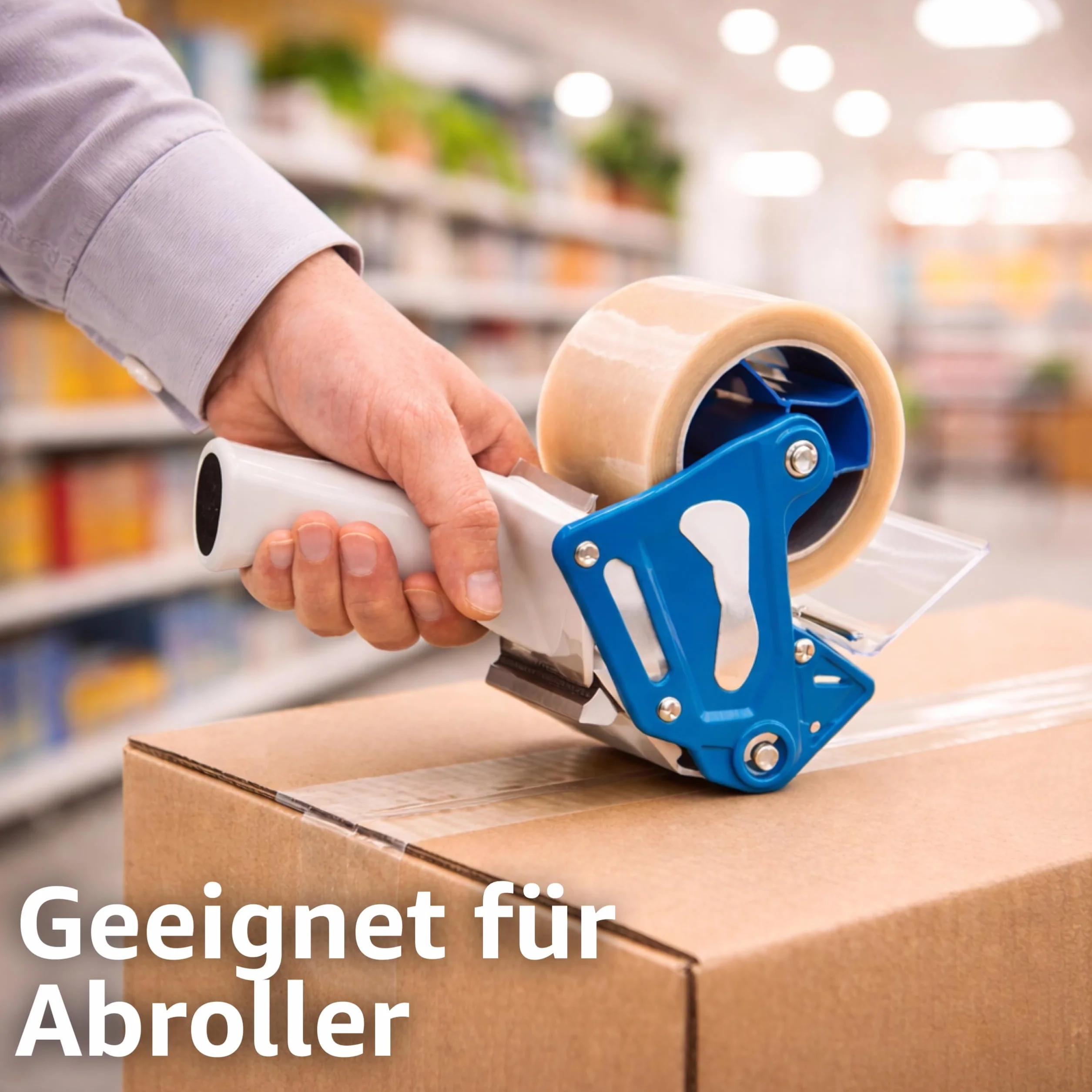 TK Gruppe Timo Klingler 6 rubans adhésifs transparents 216 pieds ruban d'emballage distributeur