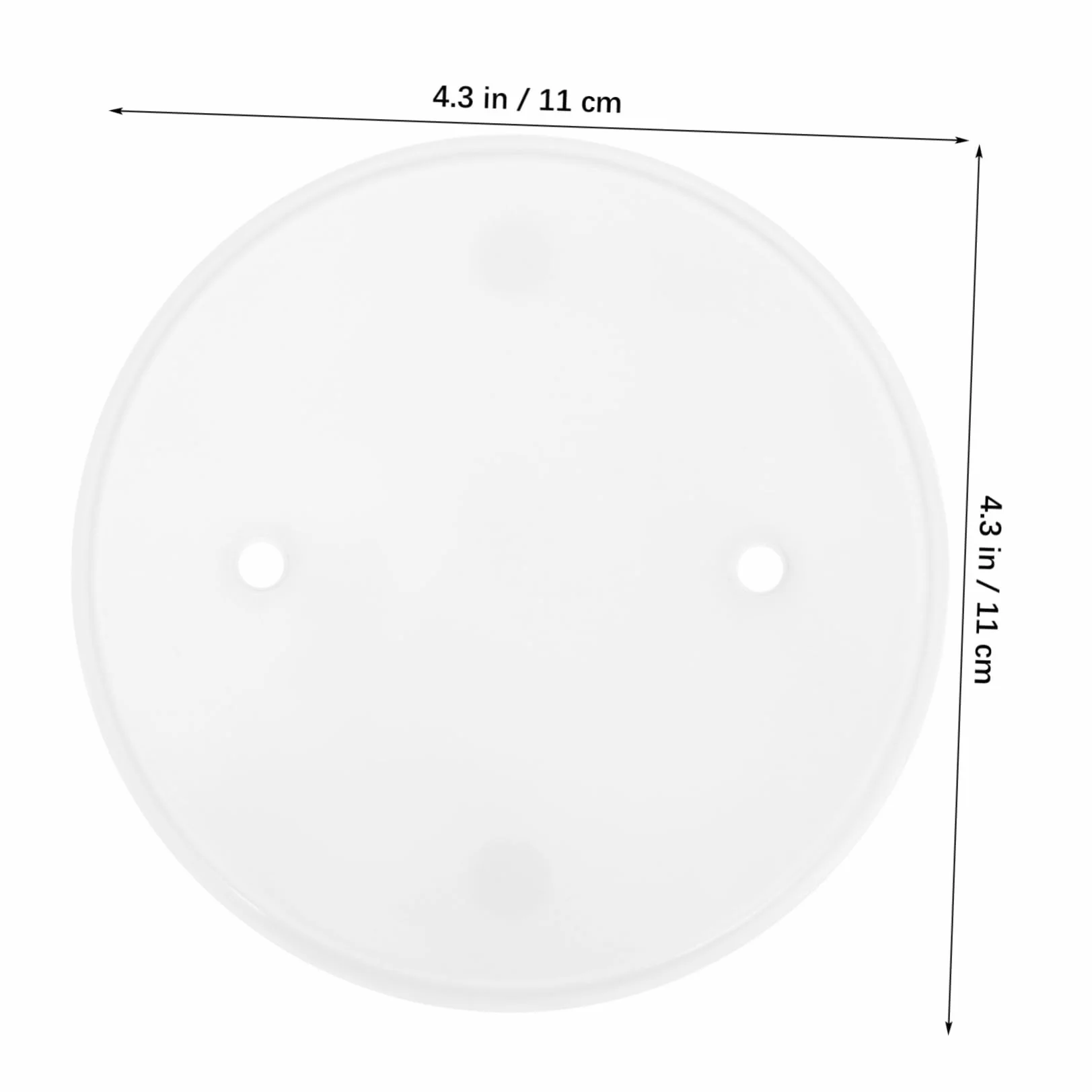 Lot De 4 Cache-Trous Plafond Ronds Plates 4.33In Cache-Plafond Rond En Plastique Avec Vis Pour Boîtes Électriques
