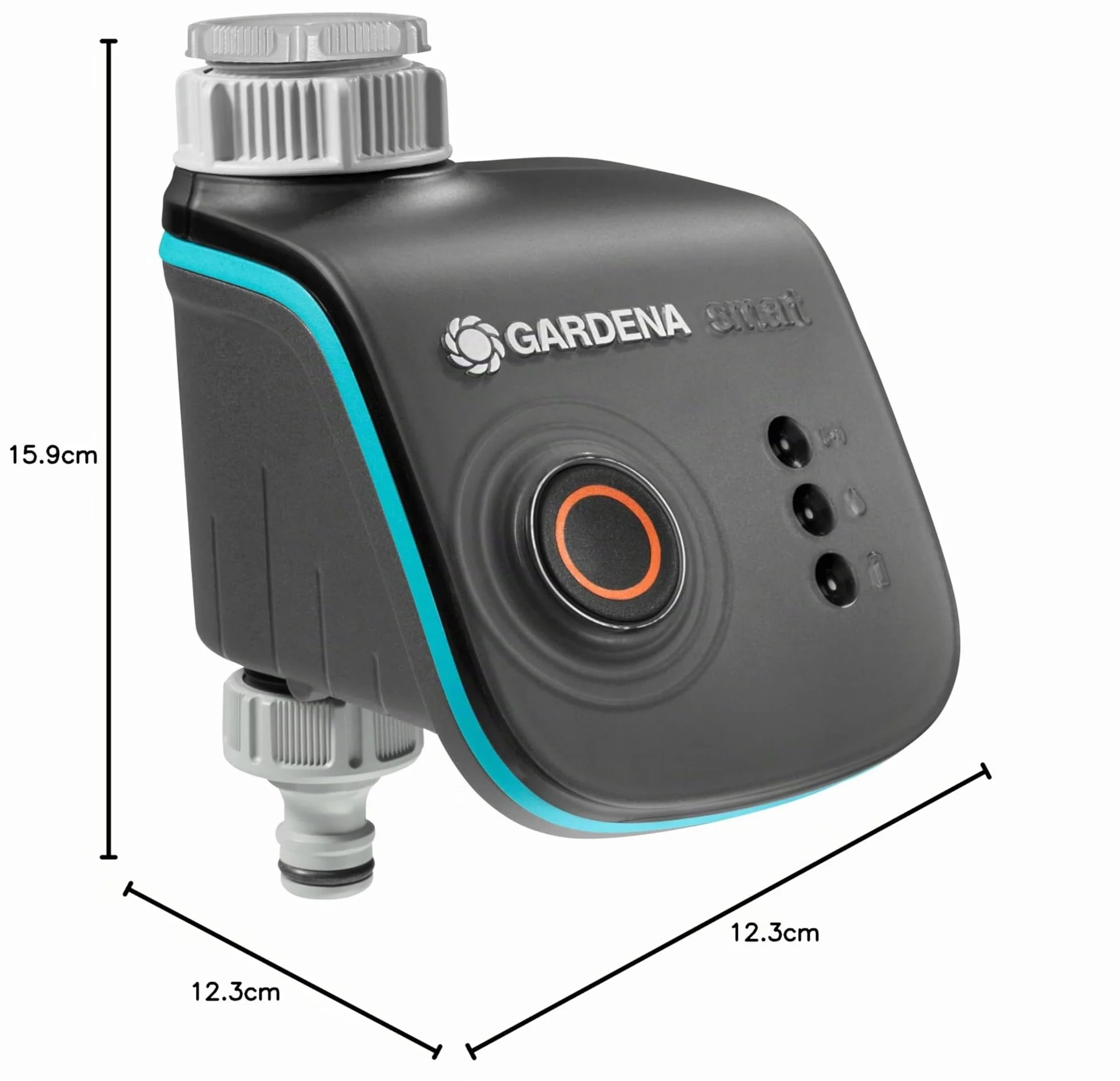 Gardena Smart Water Control programmateur d’arrosage intelligent commande App alerte gel pour micro-gouttes système gicleurs (19031-20)