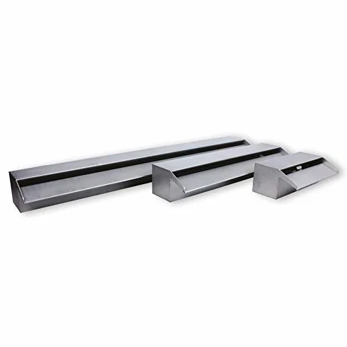 Lame d'eau cascade acier inoxydable 120 cm pour piscine lac étang