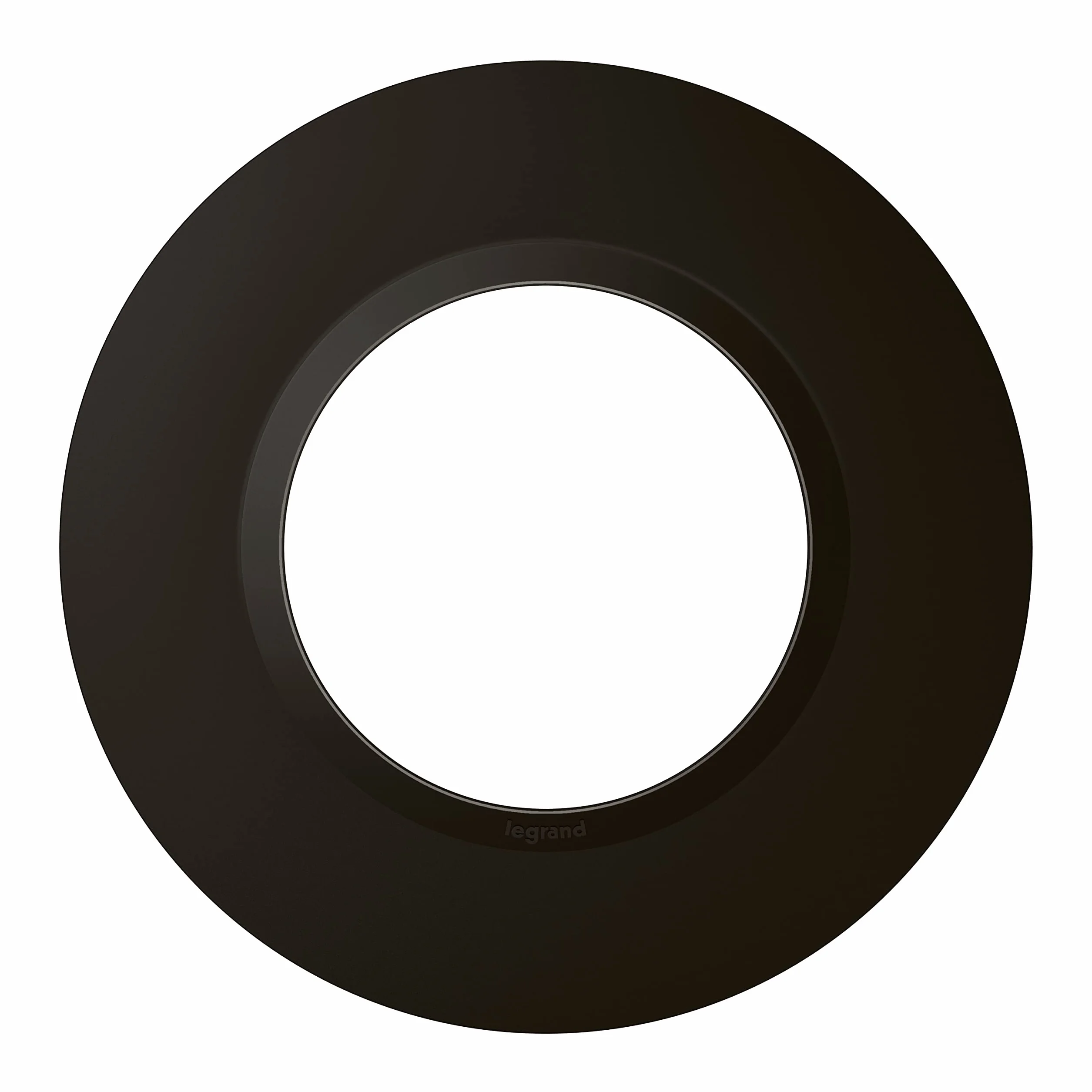 LEGRAND Plaque Ronde 1 Poste Dooxie Noir Velours Système Rattrapage Défauts Mur