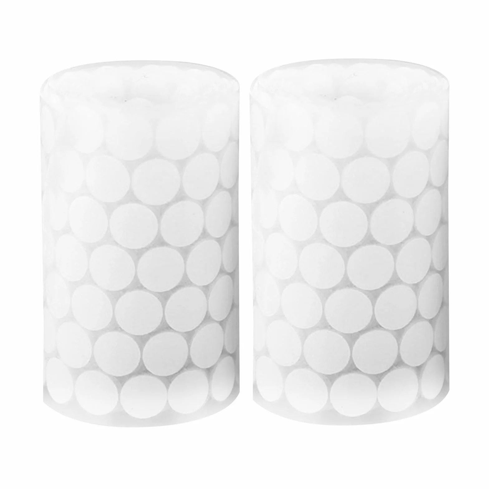 Pastilles Scratch Autocollantes Rondes 15 mm Blanc 1000 Pièces Double Face pour Bricolage