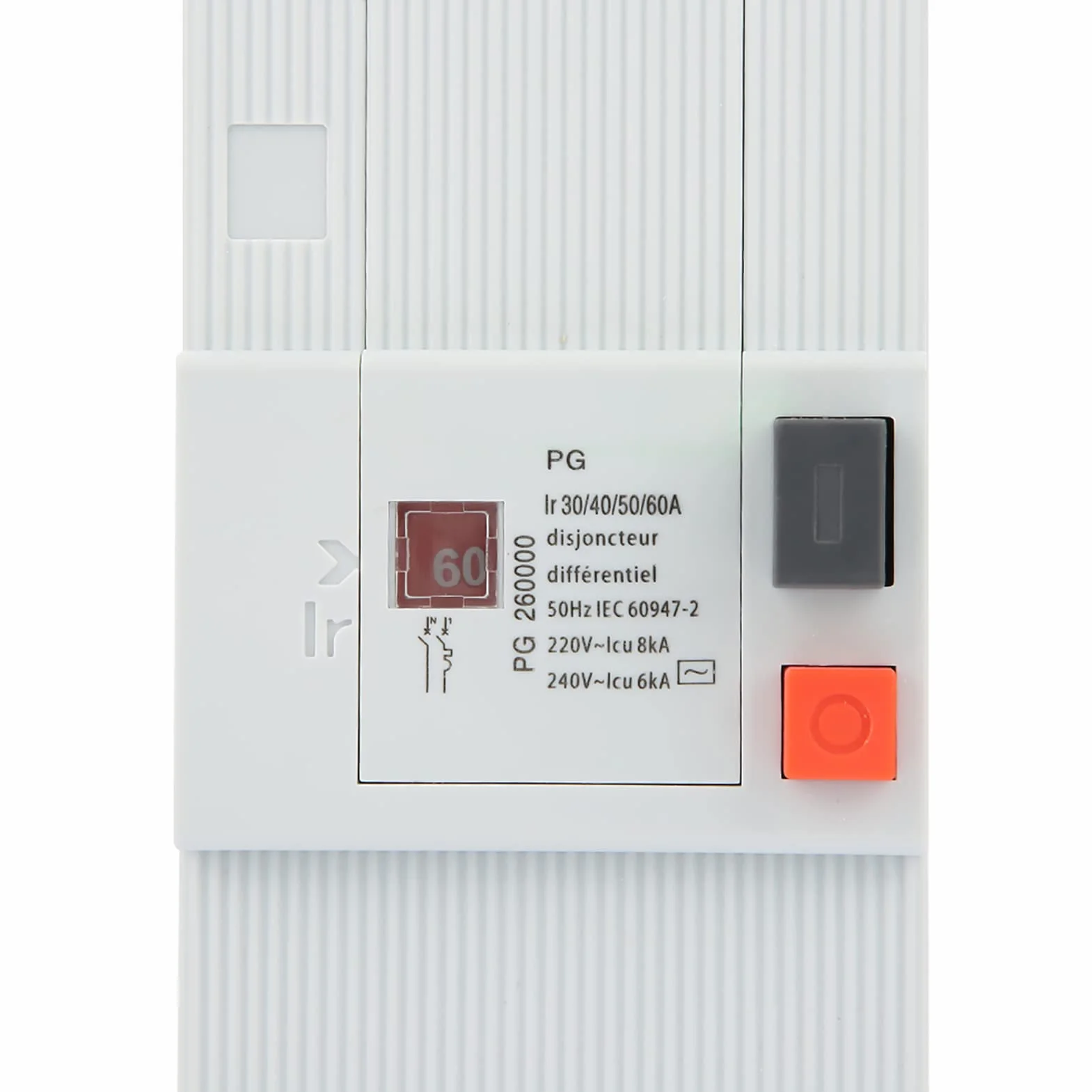Disjoncteur Bipolaire 2P 30/60A 50Hz/60Hz Basse Tension