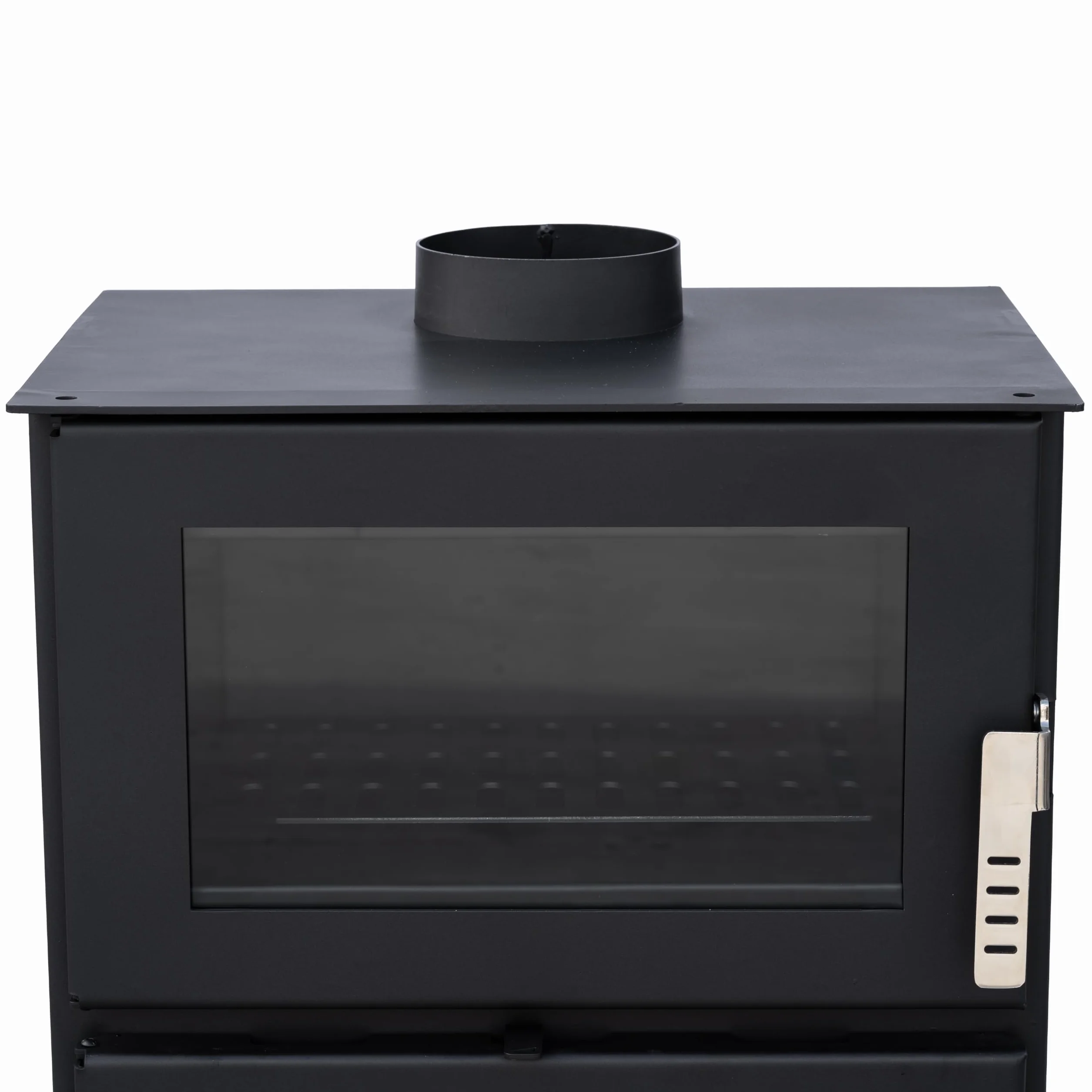 Alaz K9M Poêle à bois 9 kW Noir avec compartiment de cuisson