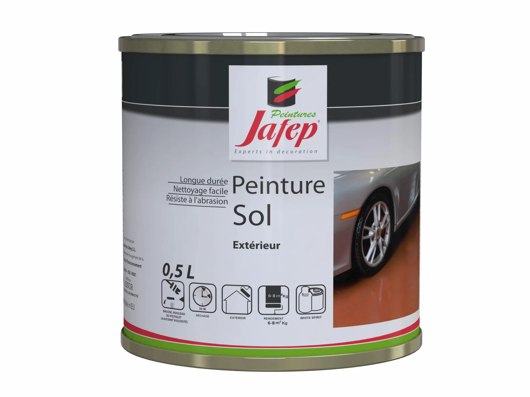 Peintures Jafep Sol Peinture Grège 0.5 L