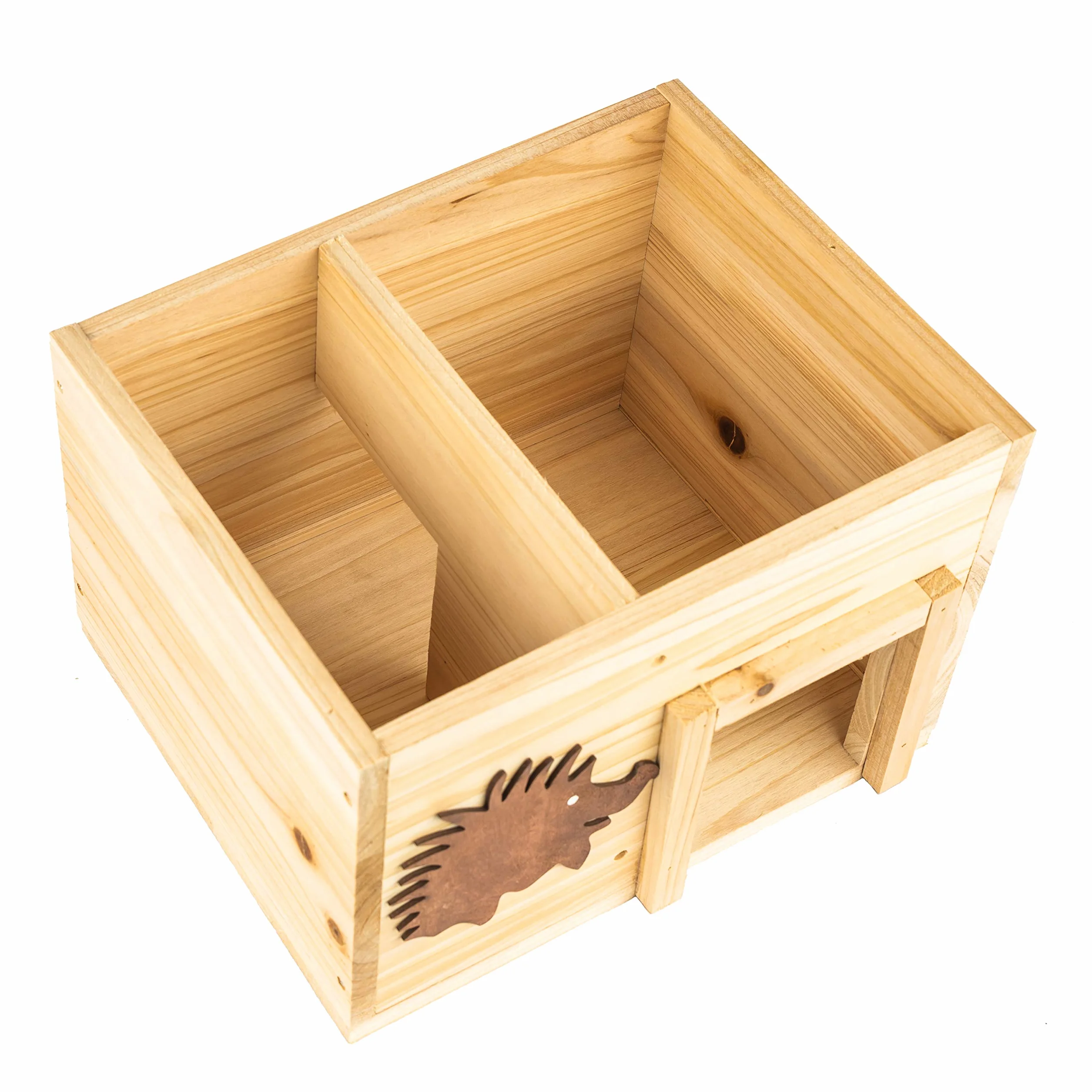 Maison hérisson en bois 32x26x22cm - pension pour hérisson hutte hôtel avec toit amovible