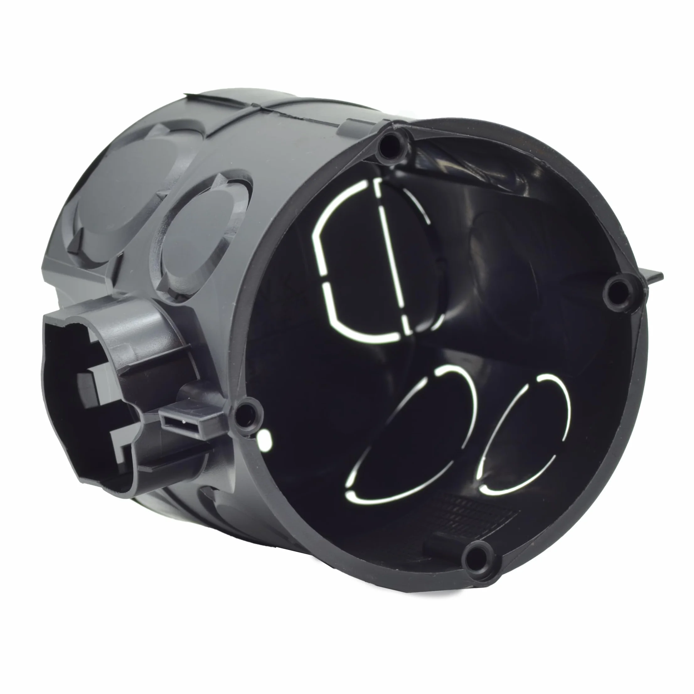 Lot de 20 boîtes d'interrupteur encastrées diamètre 60 mm avec douille M25 profondeur 62 mm