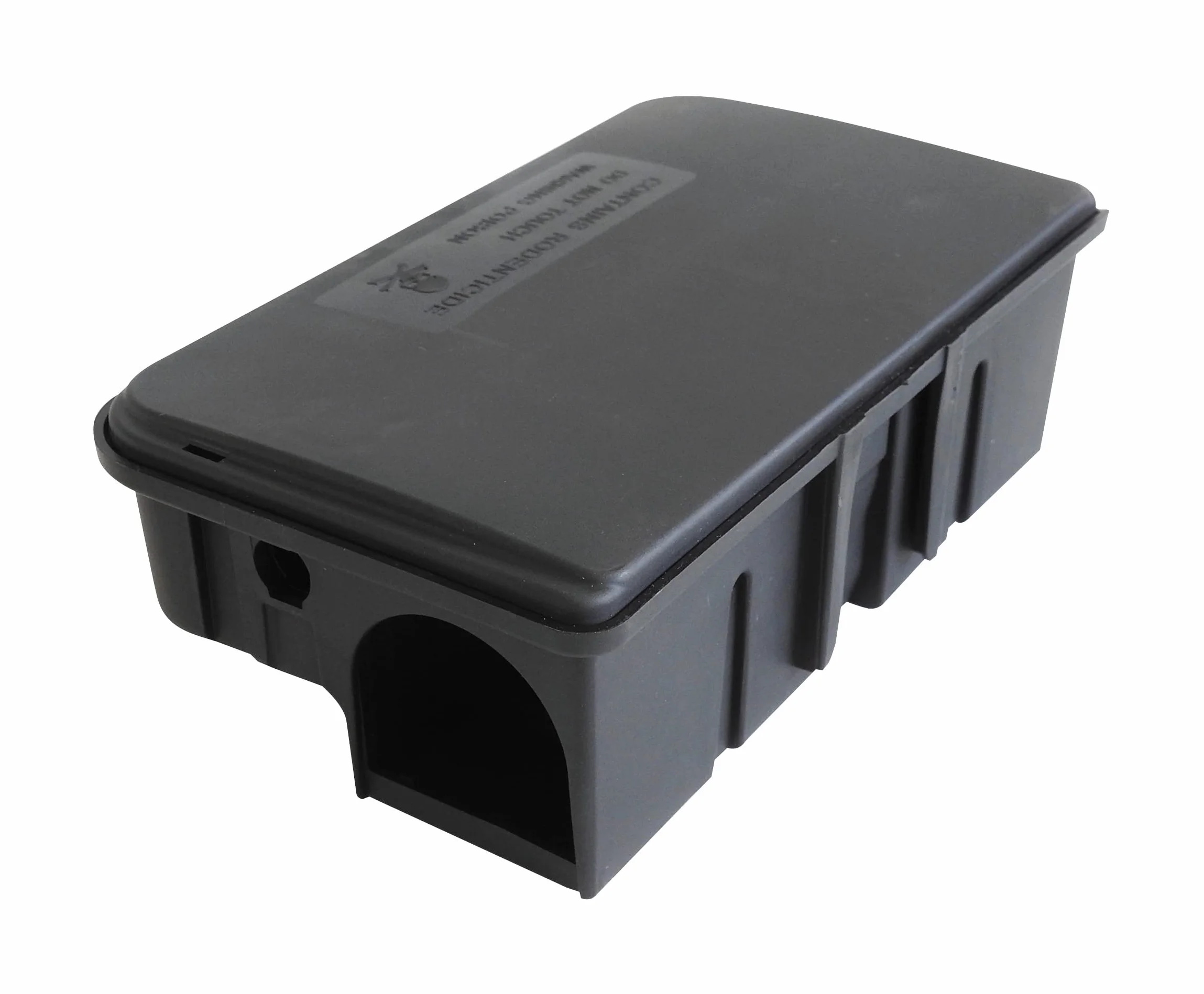BSI Boîte à Appâts Anti-Rats - À Garnir et Réutilisable Et Solide - 1 Clé fournie Clipsable - Tous Lieux Intérieur Et Extérieur -23x12,5x7,5cm, Noir