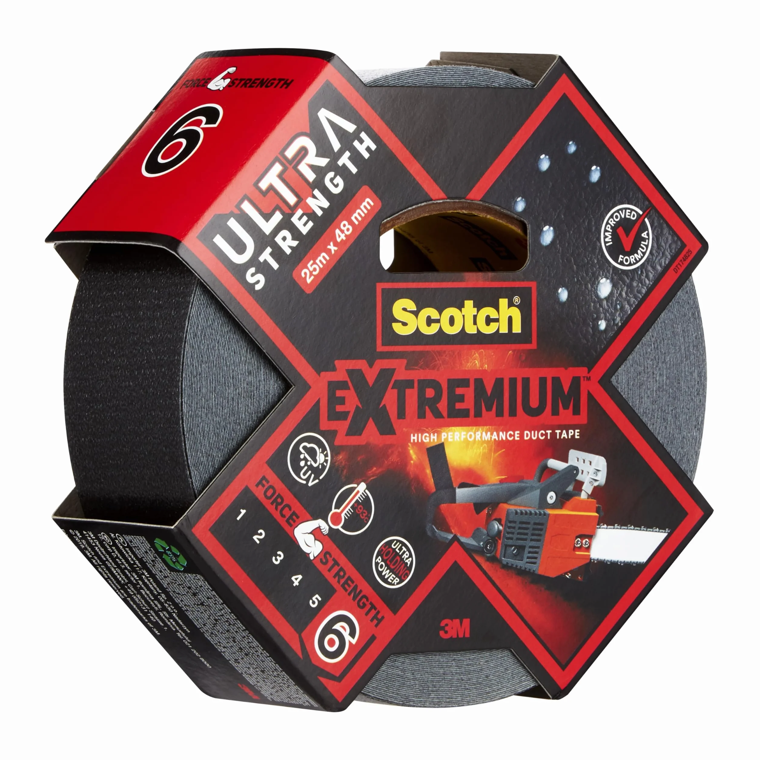 Scotch Ruban adhésif de réparation pour plastiques 25 m x 48 mm noir