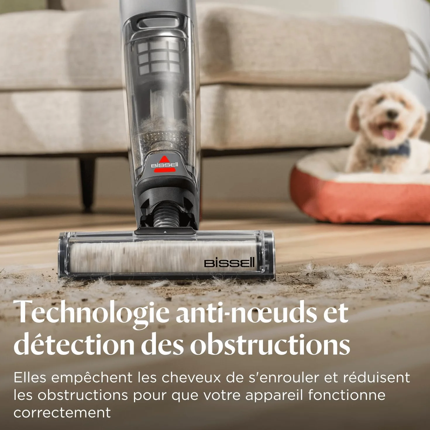Bissell CrossWave OmniForce Aspirateur Balai Laveur sans Fil 240m² 3912N