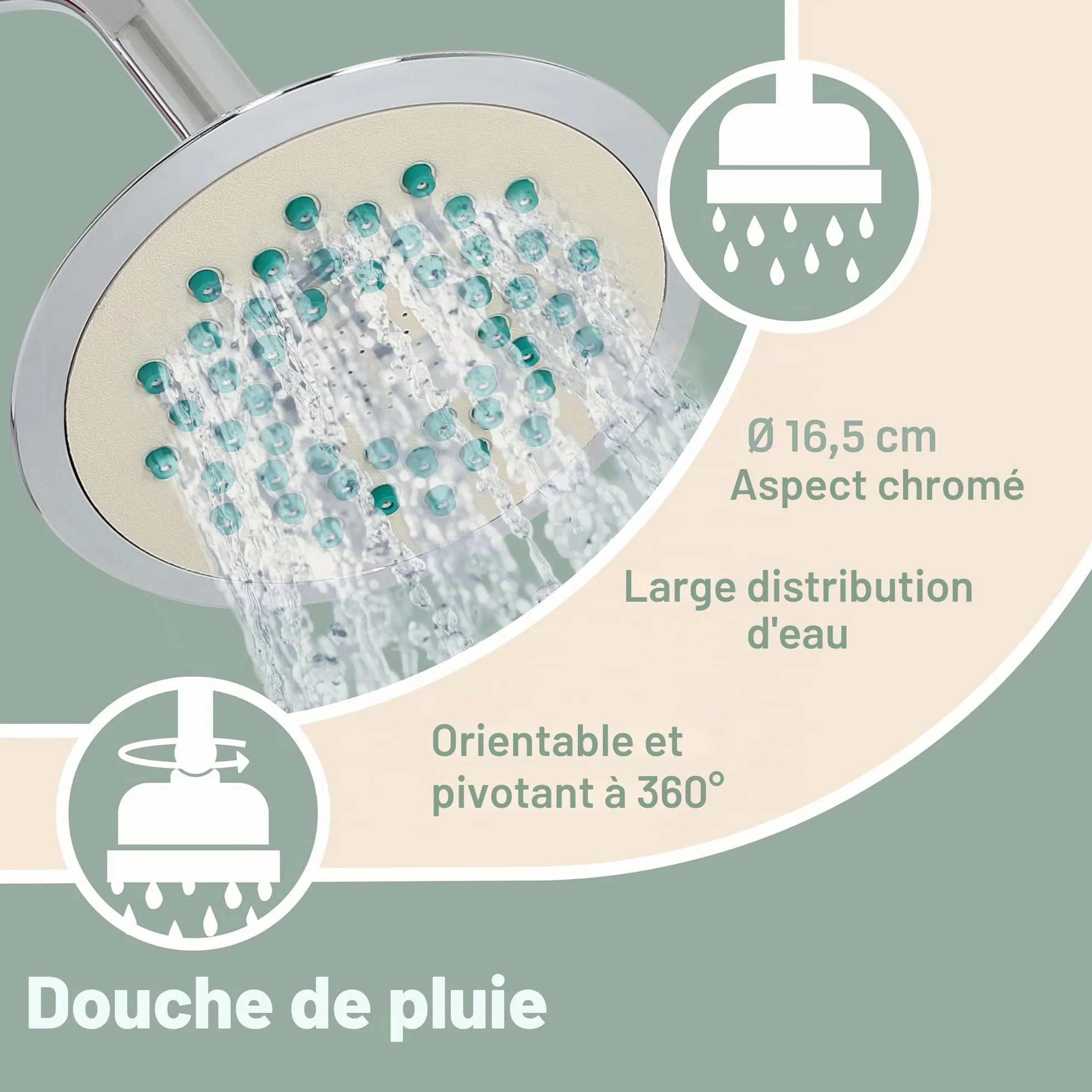 Monzana Douche de Jardin Solaire 35 L Douche Camping Piscine Plage