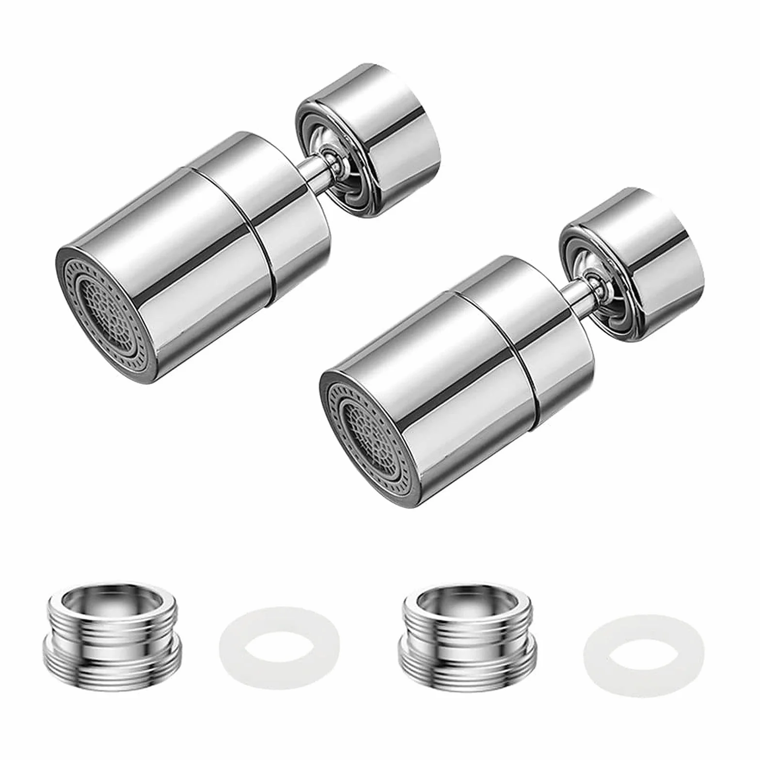 Aérateur de Robinet Pivotant Laiton Régable Pulvérisation Économie Eau pour Salle de Bain Cuisine