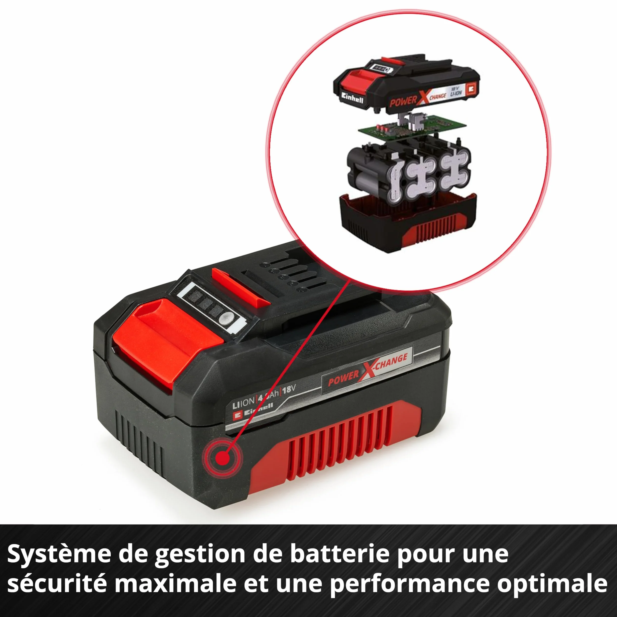 Einhell Système à double batterie 4,0 Ah Twinpack Power X-Change Li-Ion 18V 2x 4,0 Ah PXC