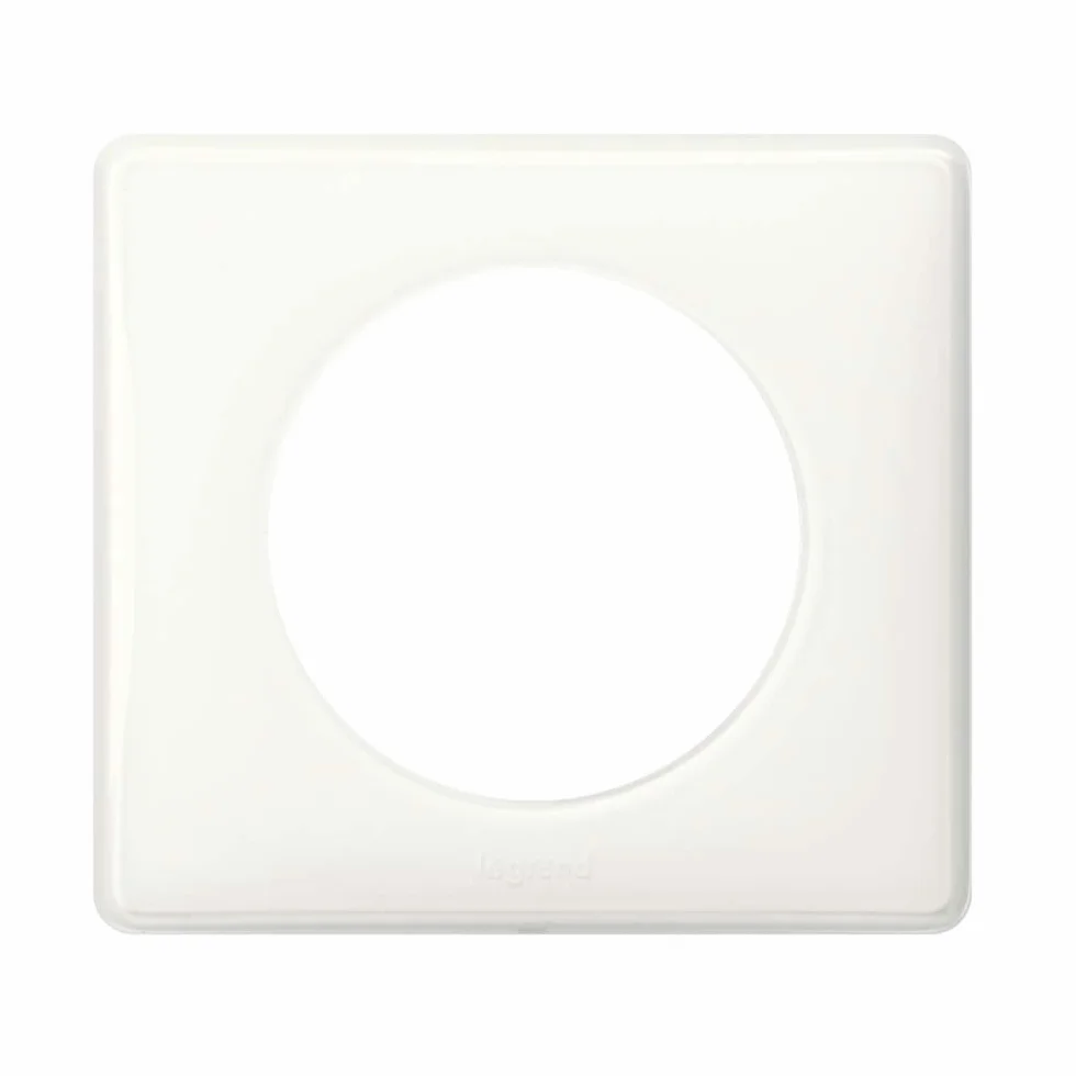 LEGRAND Plaque Céliane Finition 1 Poste Laqué Blanc