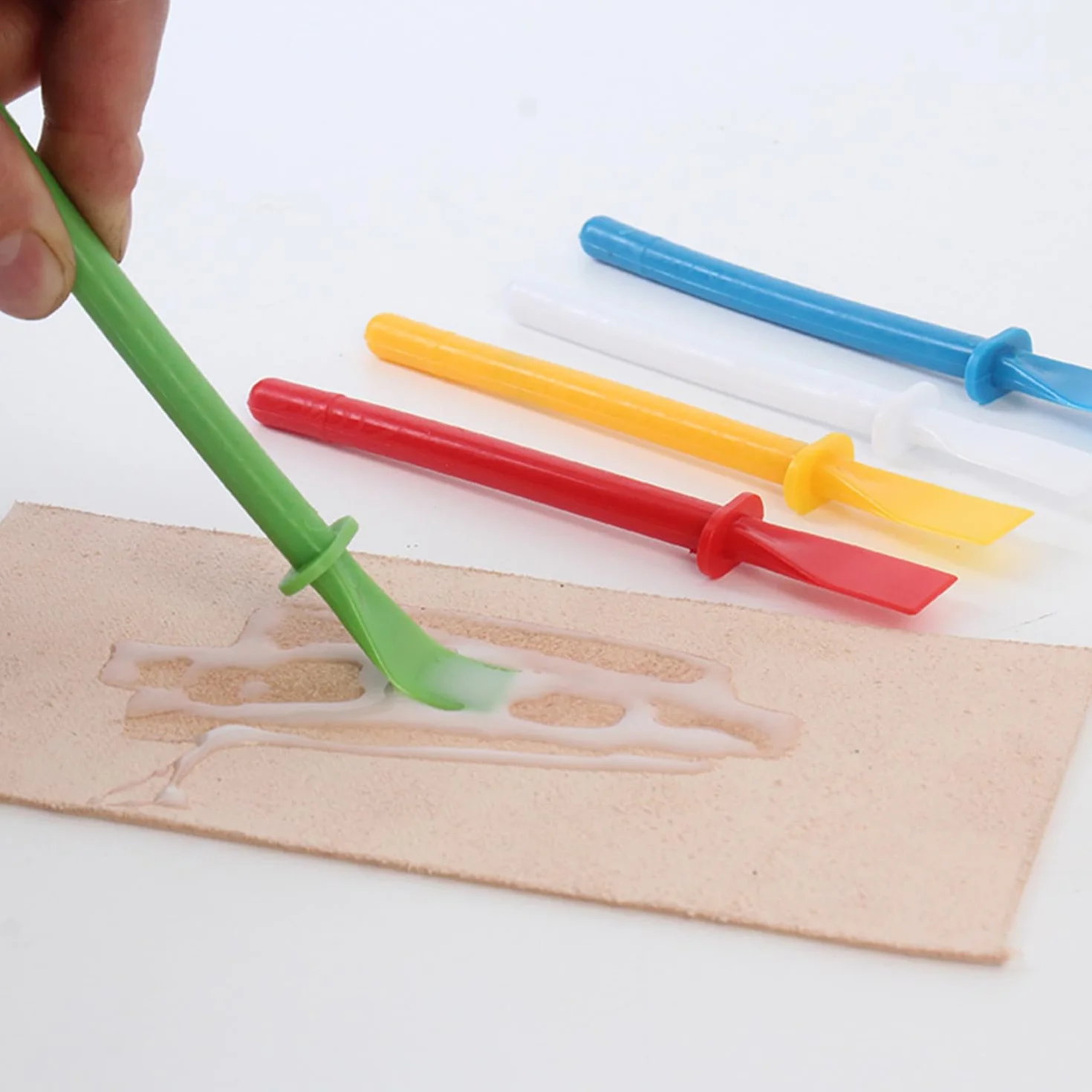Compteurs De Palettes en Plastique, Peinture À l'huile Little Telaber, 15 Applicateurs, Adapté Aux Pigments Et À La Colle