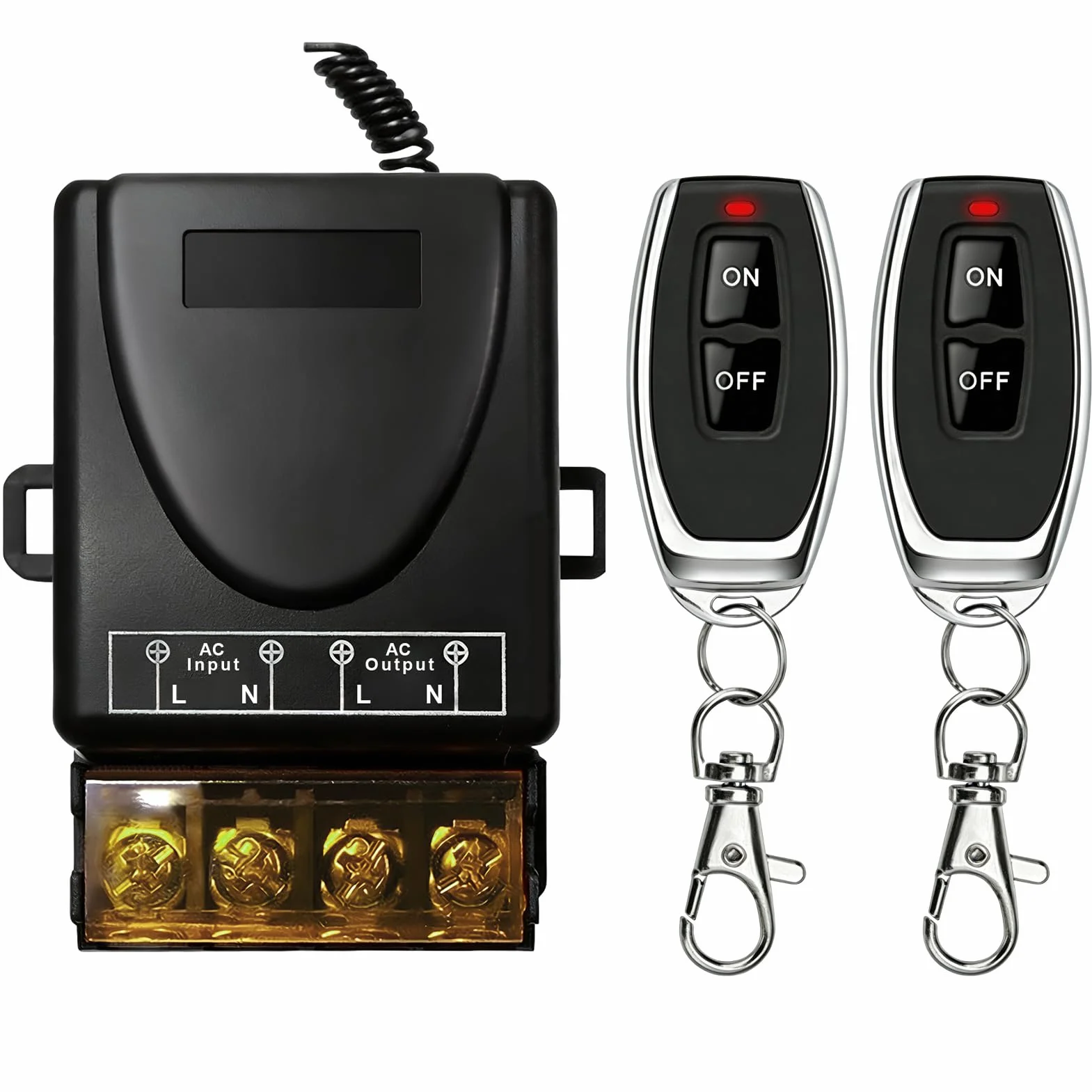 Interrupteur de Télécommande Sans Fil 433MHz 2900W 30A AC 220-240V Haute Puissance