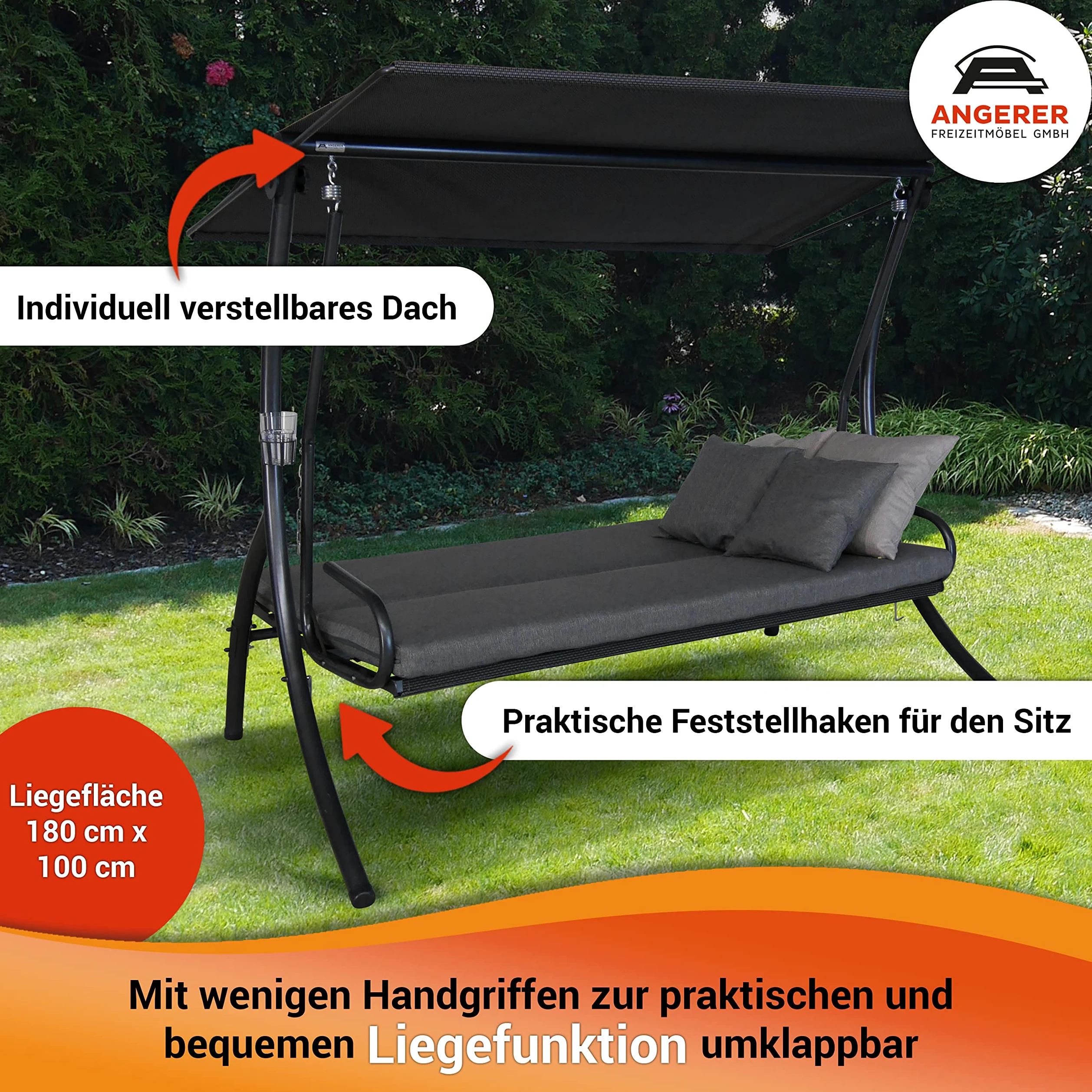 Balançoire Hollywood Elegance Smart Granit extérieur