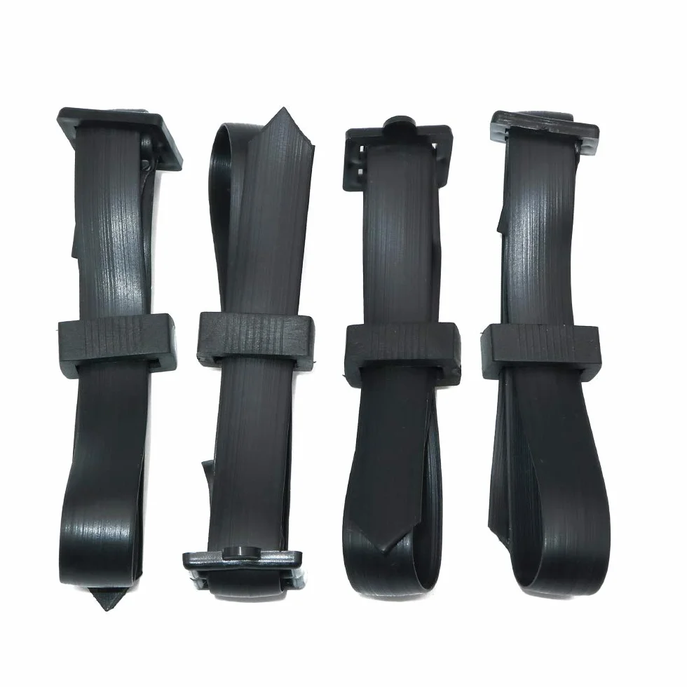 KINGLAKE 4 Pièces 60 cm Attache pour Arbre Fruitier, Attaches Tuteur Arbre Résistantes et Réglables, Lien pour Attacher avec Boucle pour la Prise en Charge Arbustes