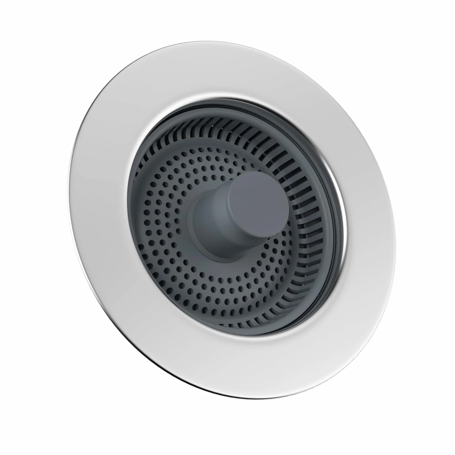 Hibbent Évier de Cuisine Passoire et Bouchon 3 en 1 Acier Inoxydable Anti-colmatage 70-86mm