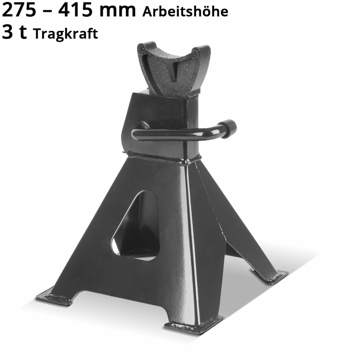 STAHLWERK Béquille JS-3 Lot de 2 Capacité de Charge 3 t 275-415 mm Béquille Automobile réglable en Hauteur